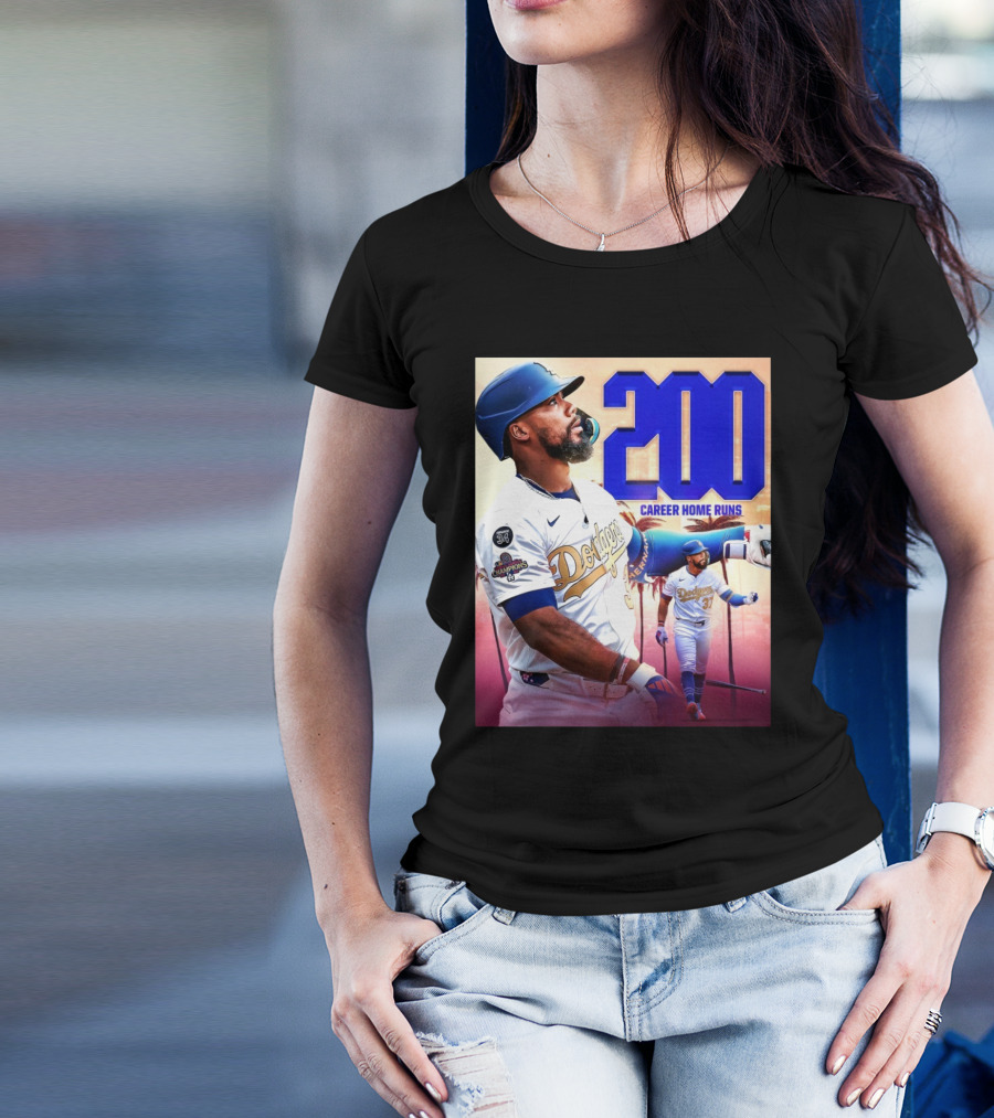 Los Angeles Dodgers Teoscar Hernández 200 Career Home Runs T-Shirt
