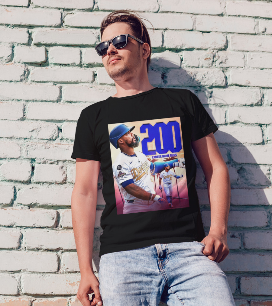 Los Angeles Dodgers Teoscar Hernández 200 Career Home Runs T-Shirt