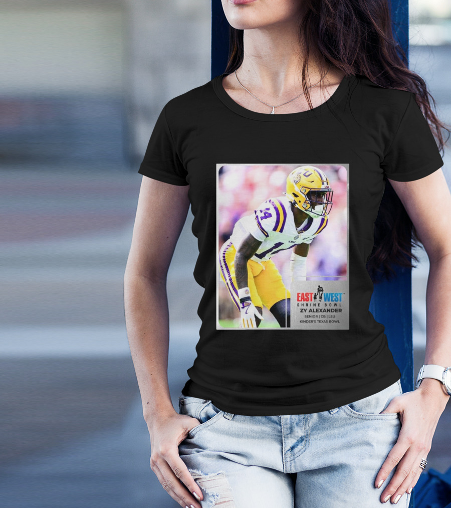 LSU Tigers East West Shrine Bowl Zy Alexander Senior CB Kinder’s Texas Bowl T-Shirt