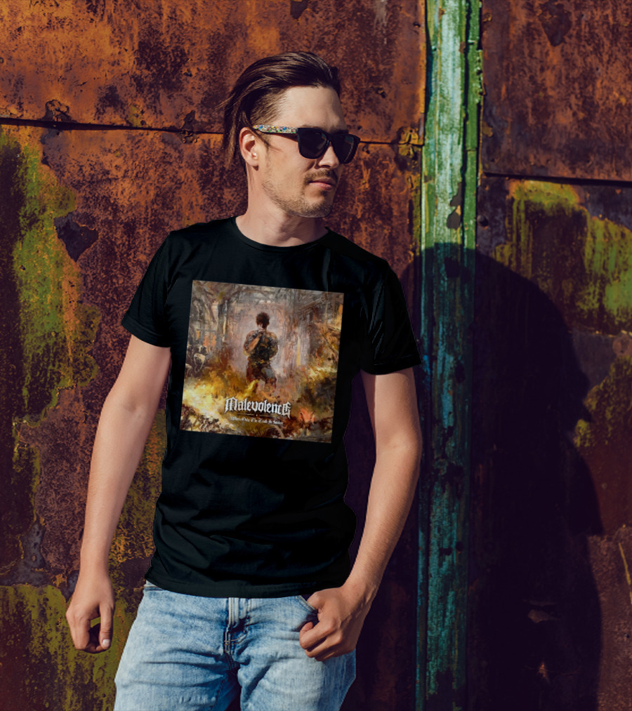Malevolence Where Only The Truth Is Spoken Release On June 20th 2025 Fiery Chaos And Solitude T-Shirt