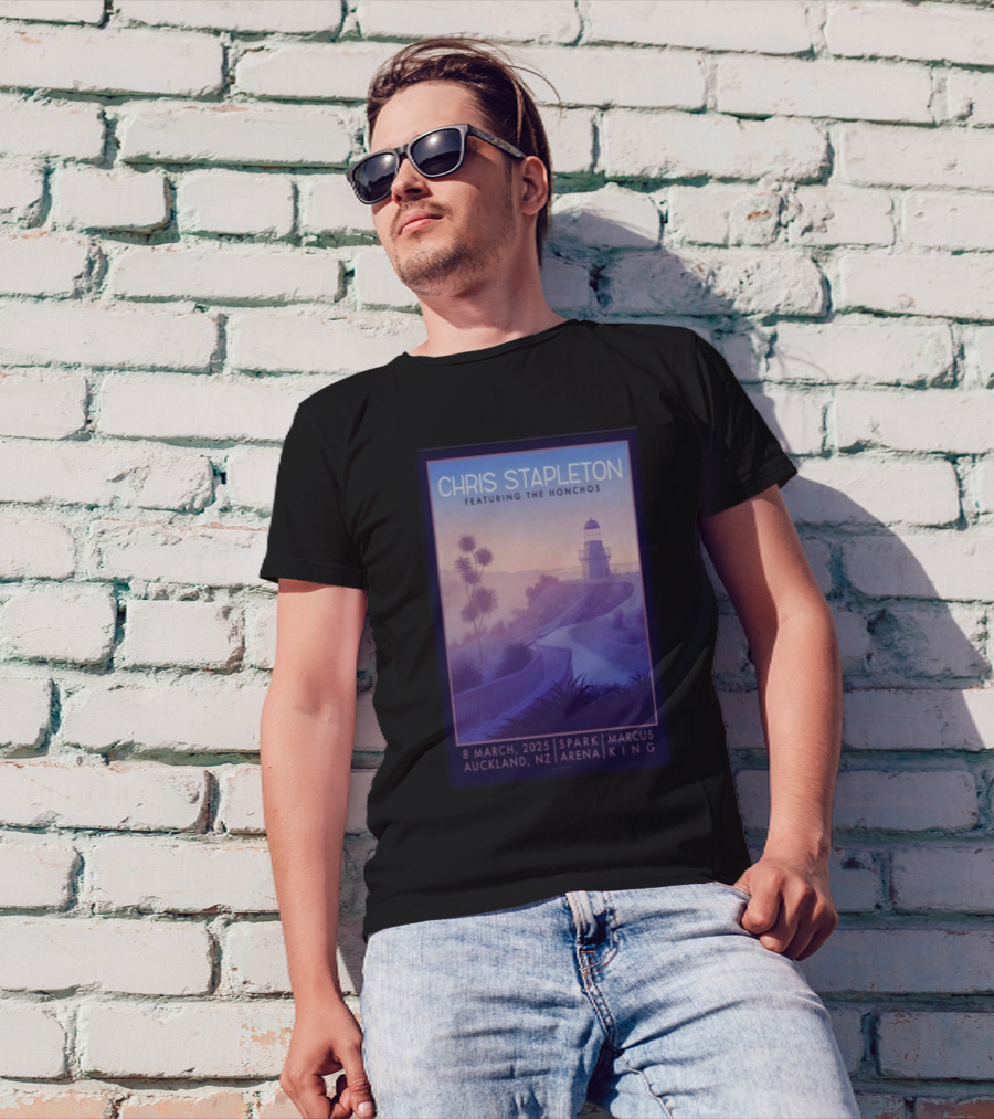 Chris Stapleton Featuring The Honchos 8 March 2025 Spark Arena Auckland NZ Marcus King T-Shirt