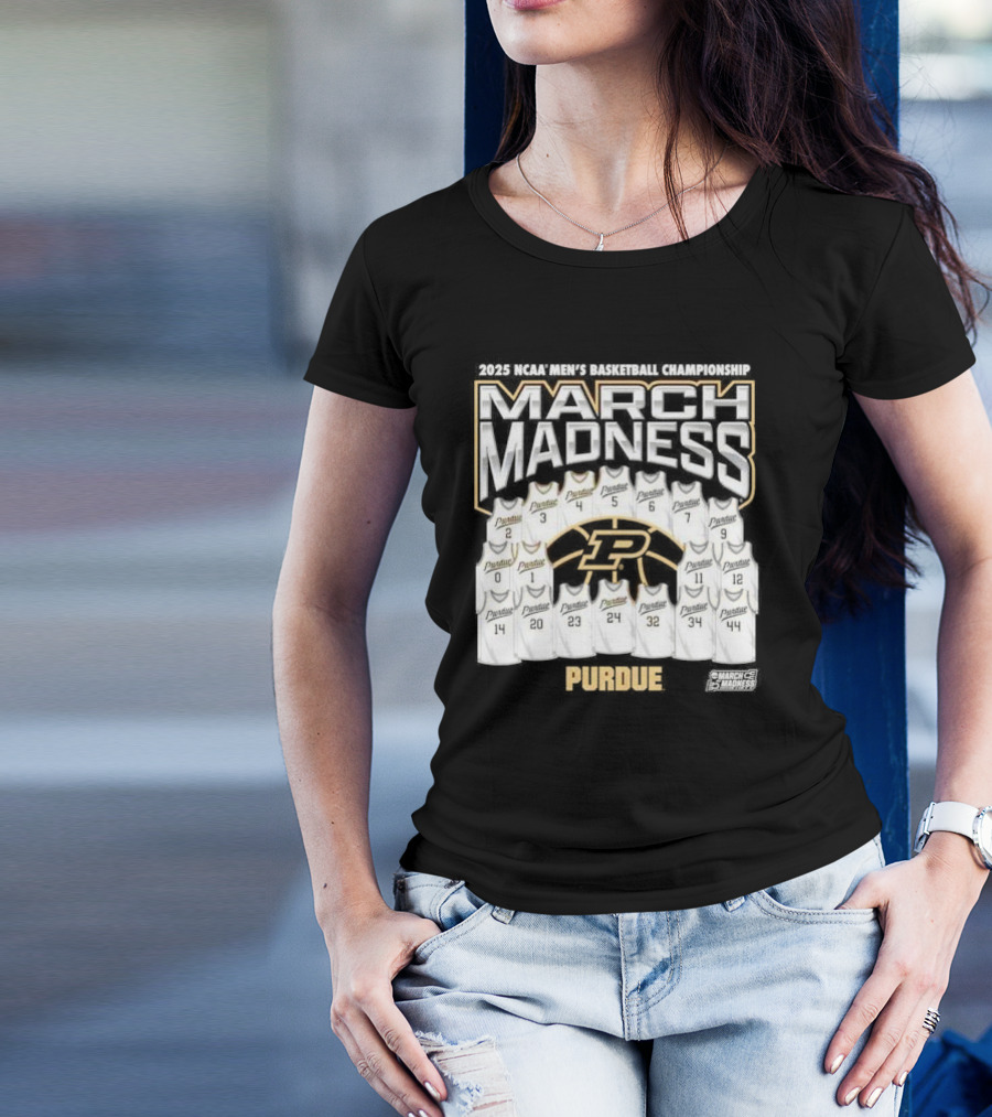 March Madness Purdue Boilermakers 2025 NCAA Men's Basketball Champions Jerseys T-Shirt