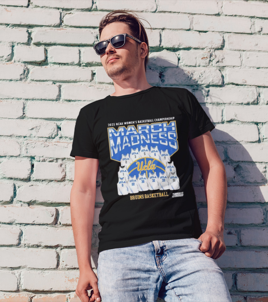 2025 March Madness UCLA Bruins Women’s Basketball Champions Jersey T-Shirt