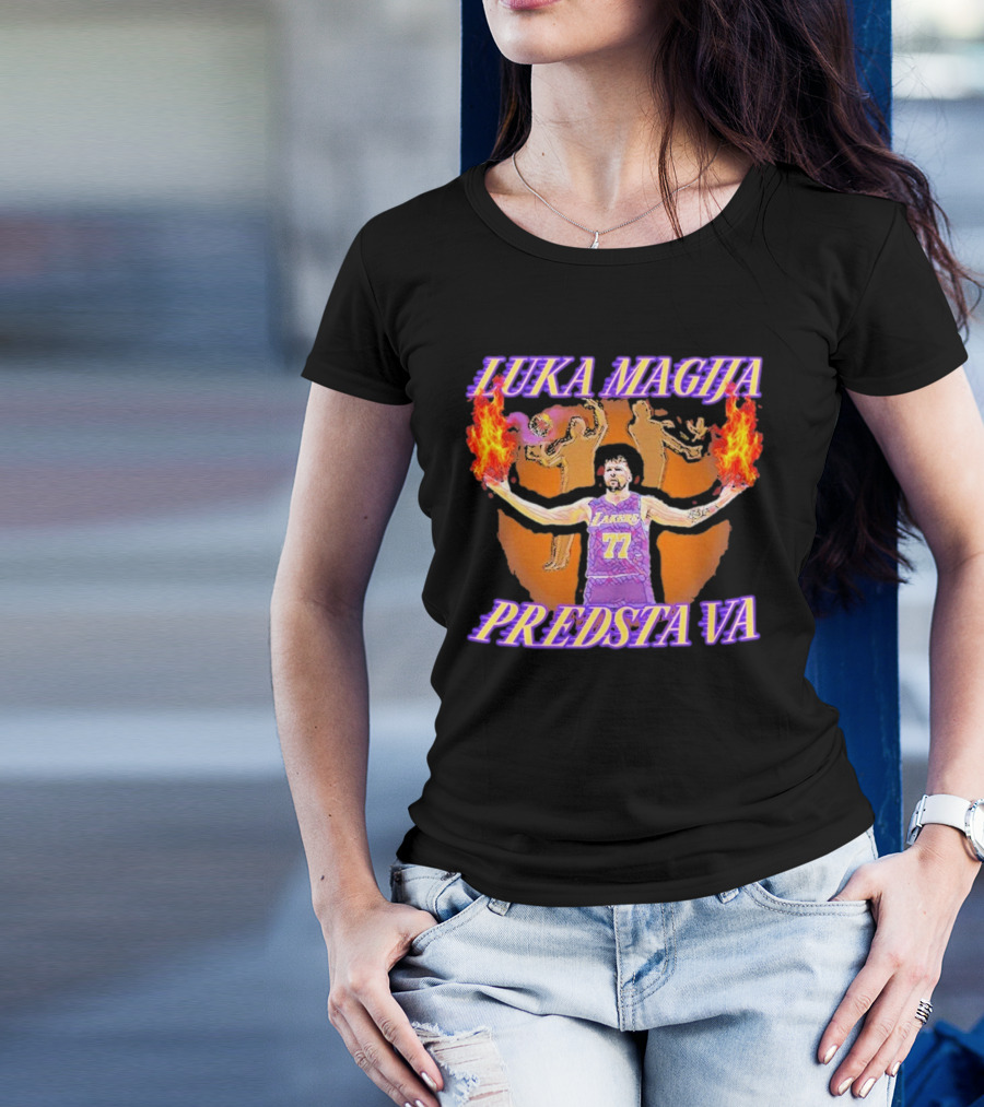 Luka Magija Predstava Va Lakers 77 T-Shirt