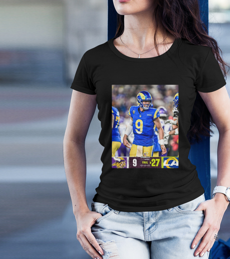 NFL Wild Card Matthew Stafford Los Angeles Rams 27-9 Victory Over Minnesota Vikings T-Shirt
