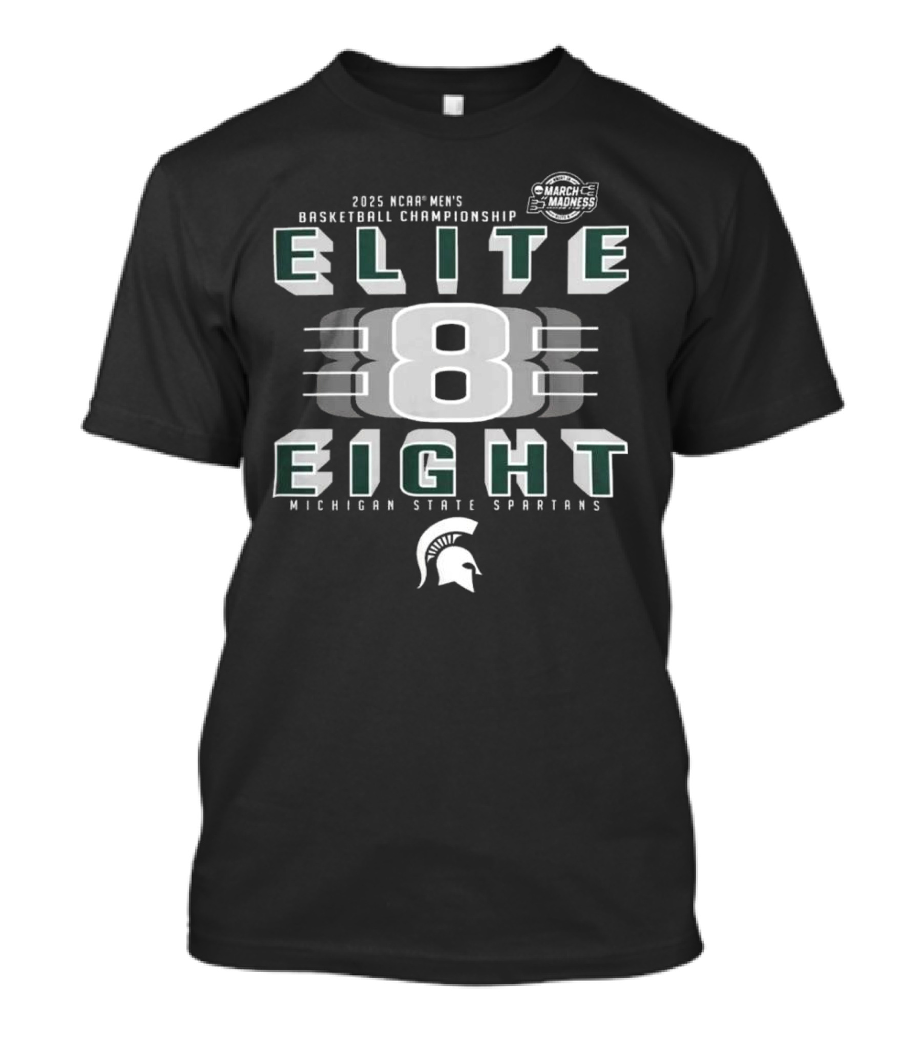 2025 NCAA Men's Basketball Championship Elite Eight Michigan State Spartans T-Shirt