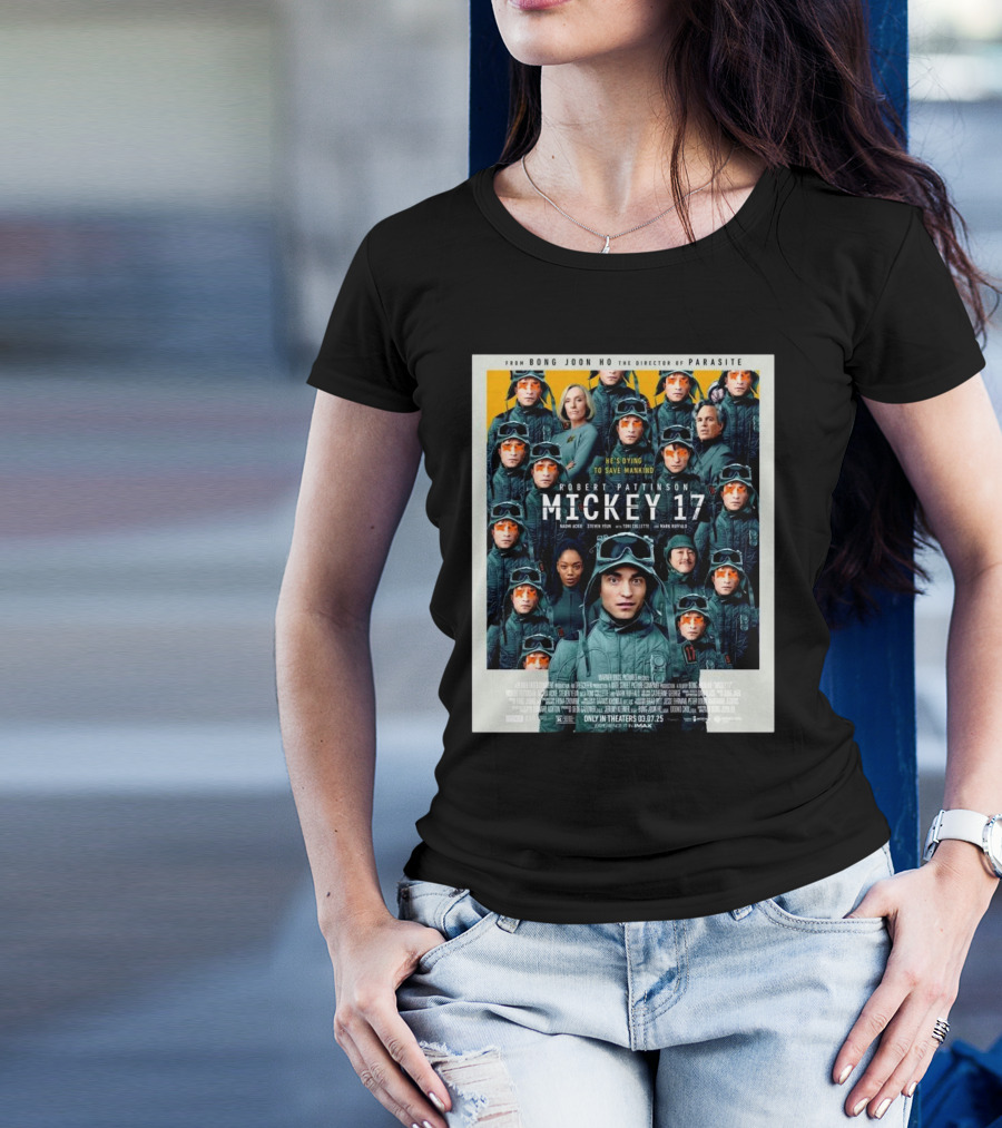 Mickey 17 Robert Pattinson March 7 2025 Release Bong Joon Ho Film T-Shirt