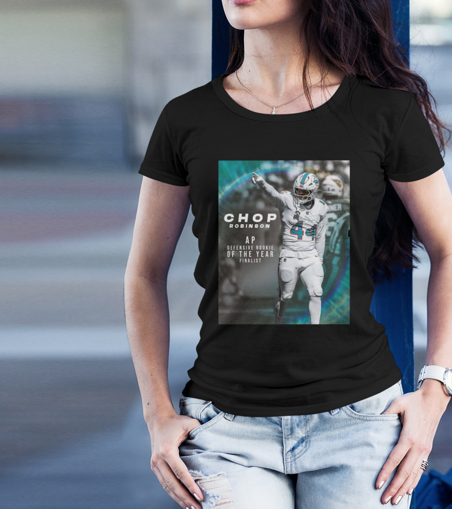 Miami Dolphins Chop Robinson AP Defensive Rookie Of The Year Finalist 44 T-Shirt