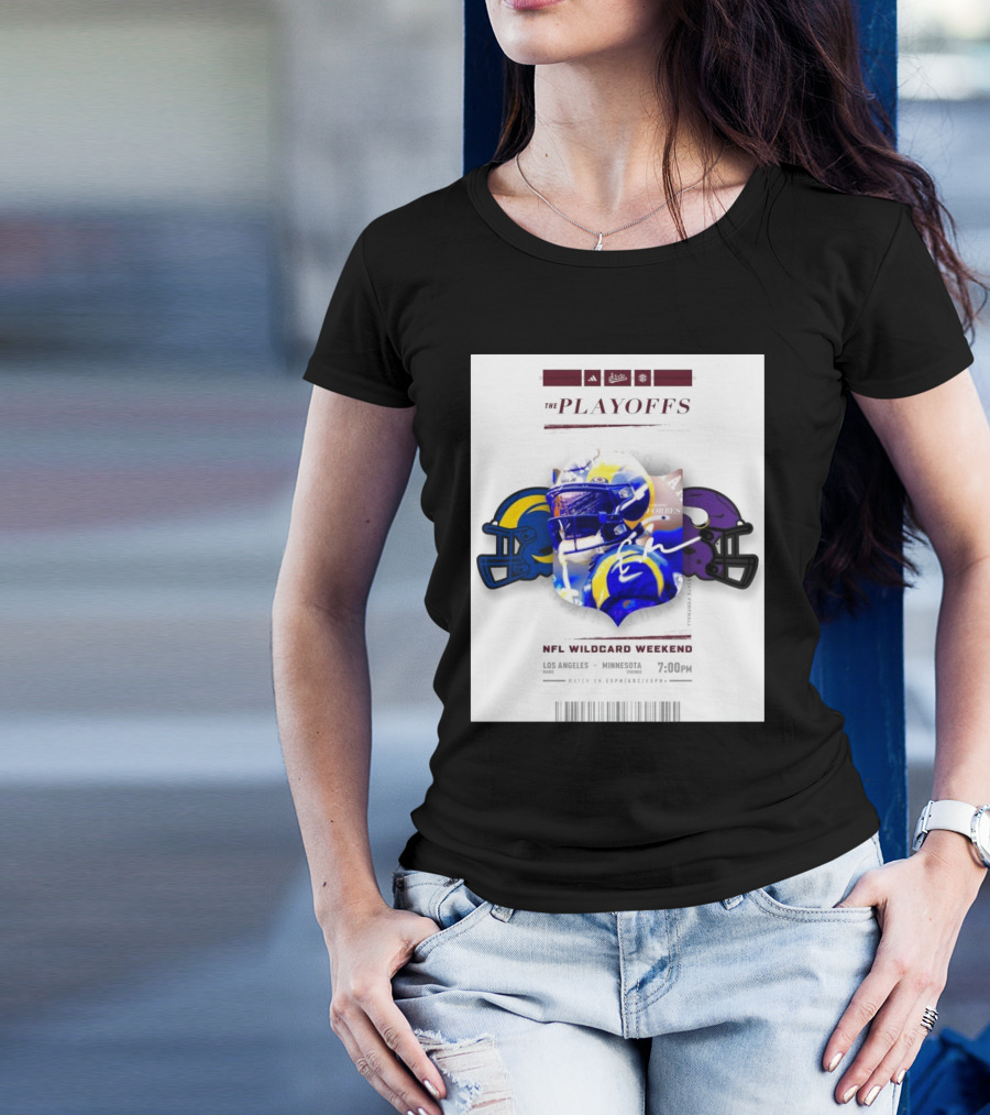 Mississippi State Football The Playoffs NFL Wild Card Weekend Los Angeles Rams Vs Minnesota Vikings Emmanuel Forbes T-Shirt
