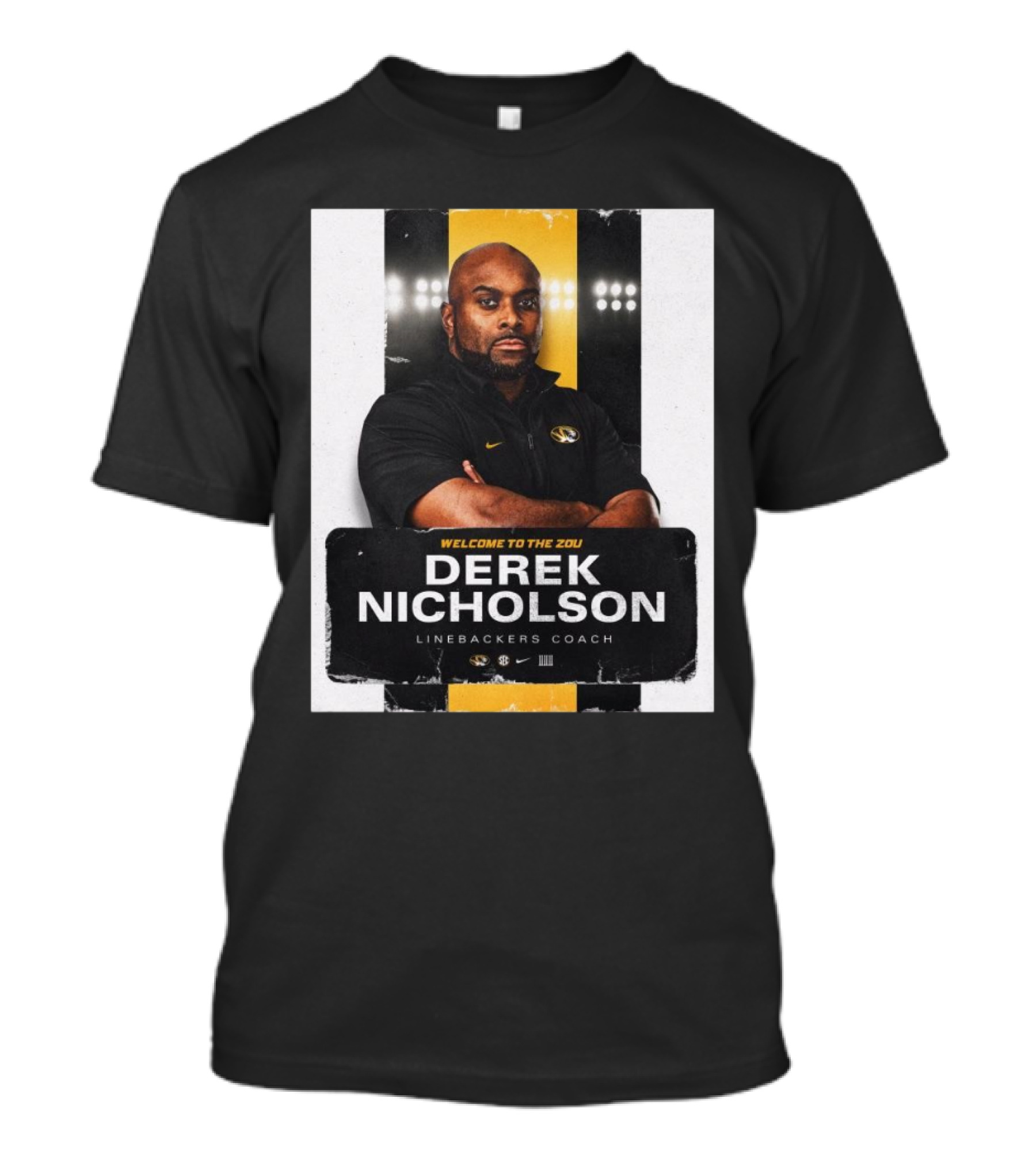 Missouri Tigers Football Welcome To The Zou Derek Nicholson Linebackers Coach T-Shirt