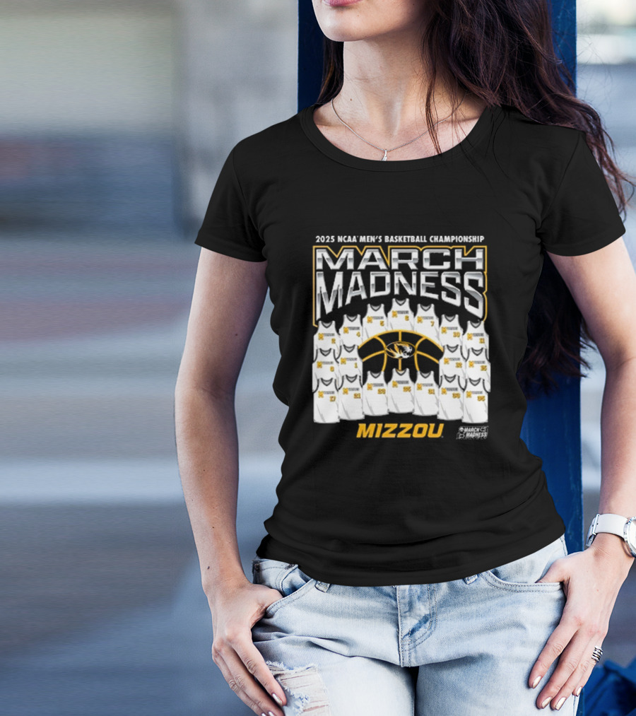 2025 NCAA Men's Basketball Championship March Madness Mizzou Tigers T-Shirt