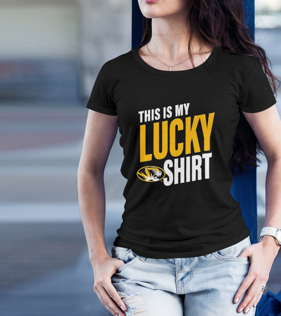 Missouri Tigers This Is My Lucky Mizzou Football T-Shirt