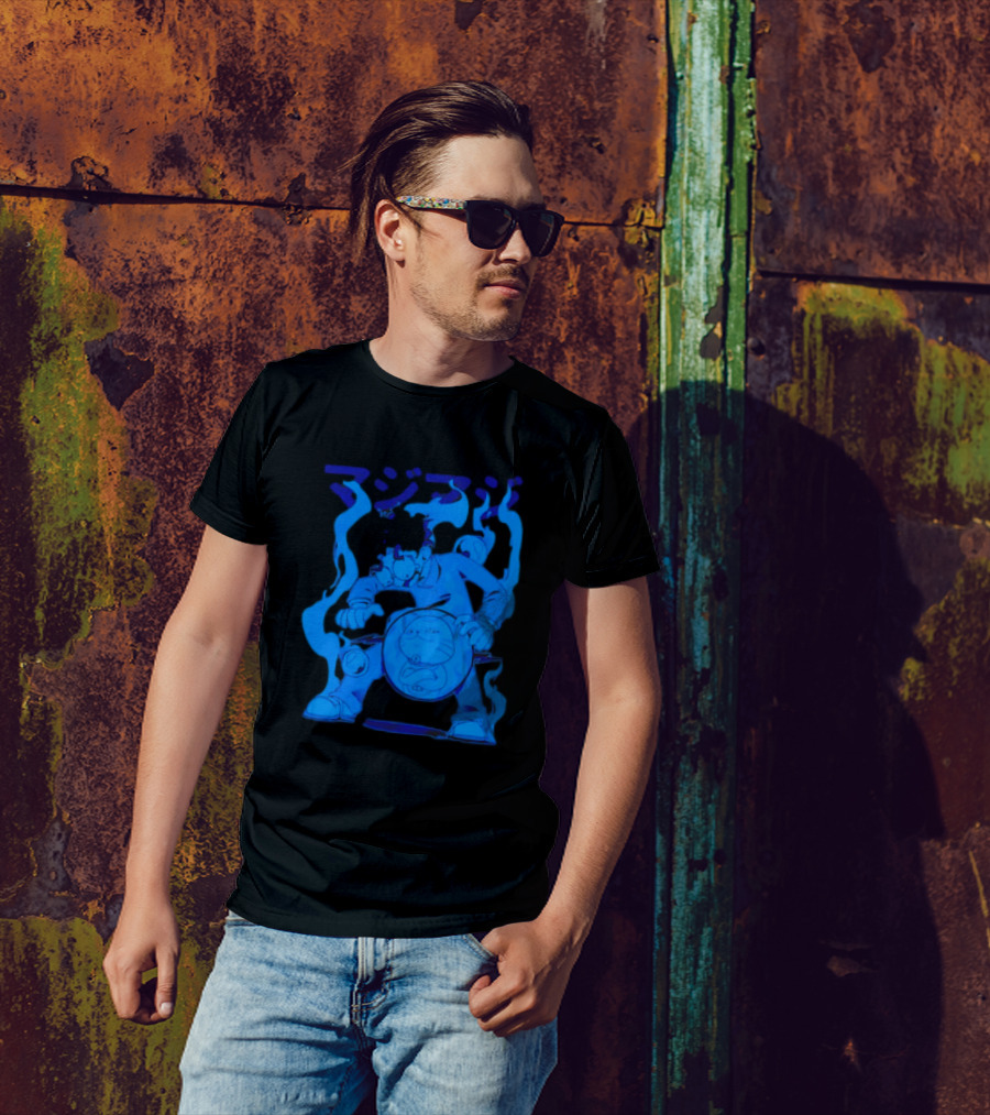 Dandadan My Balls Manga Character With Blue Aura T-Shirt