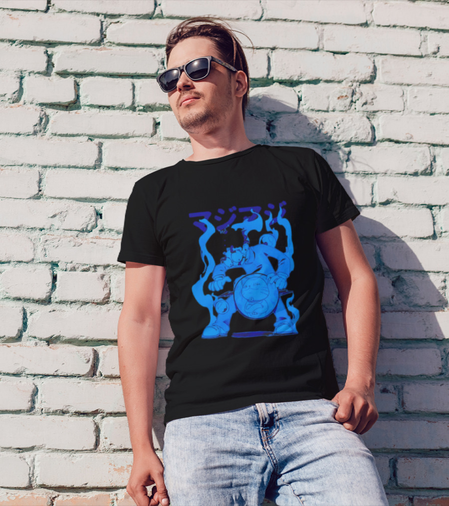 Dandadan My Balls Manga Character With Blue Aura T-Shirt