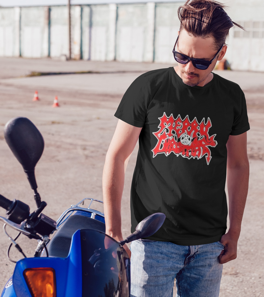 Merry Christmas Devil Pentagram Morbid Xmas T-Shirt