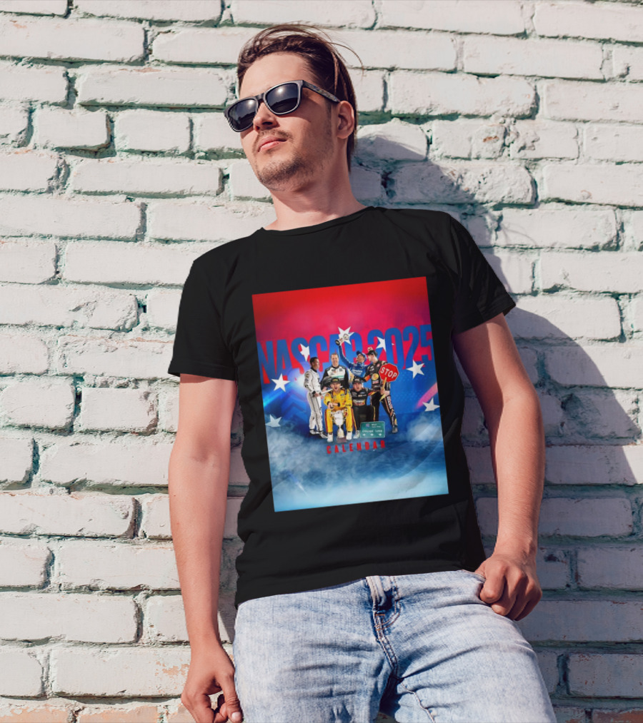 NASCAR 2025 West Ryan Expy Chicago Loop Calendar Racing Champions T-Shirt