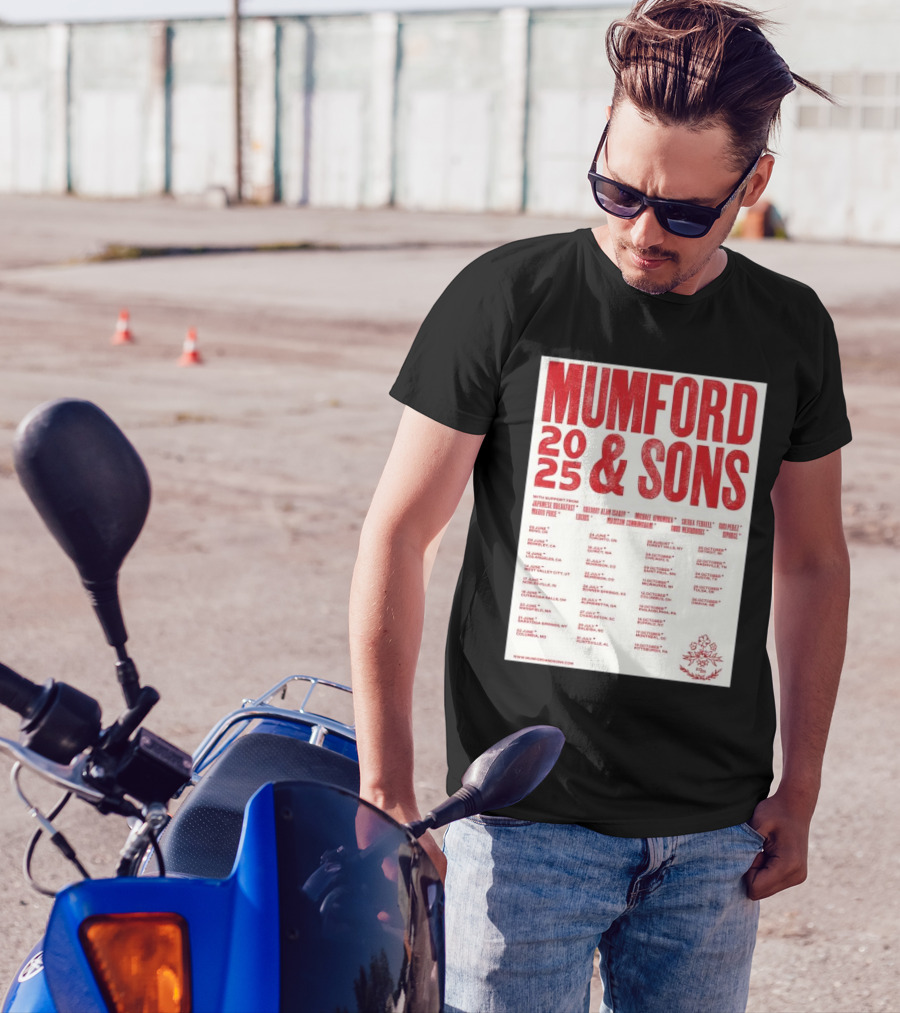 Mumford And Sons 2025 Tour Dates With Japanese Breakfast And More Starting June 5 In Bend OR T-Shirt