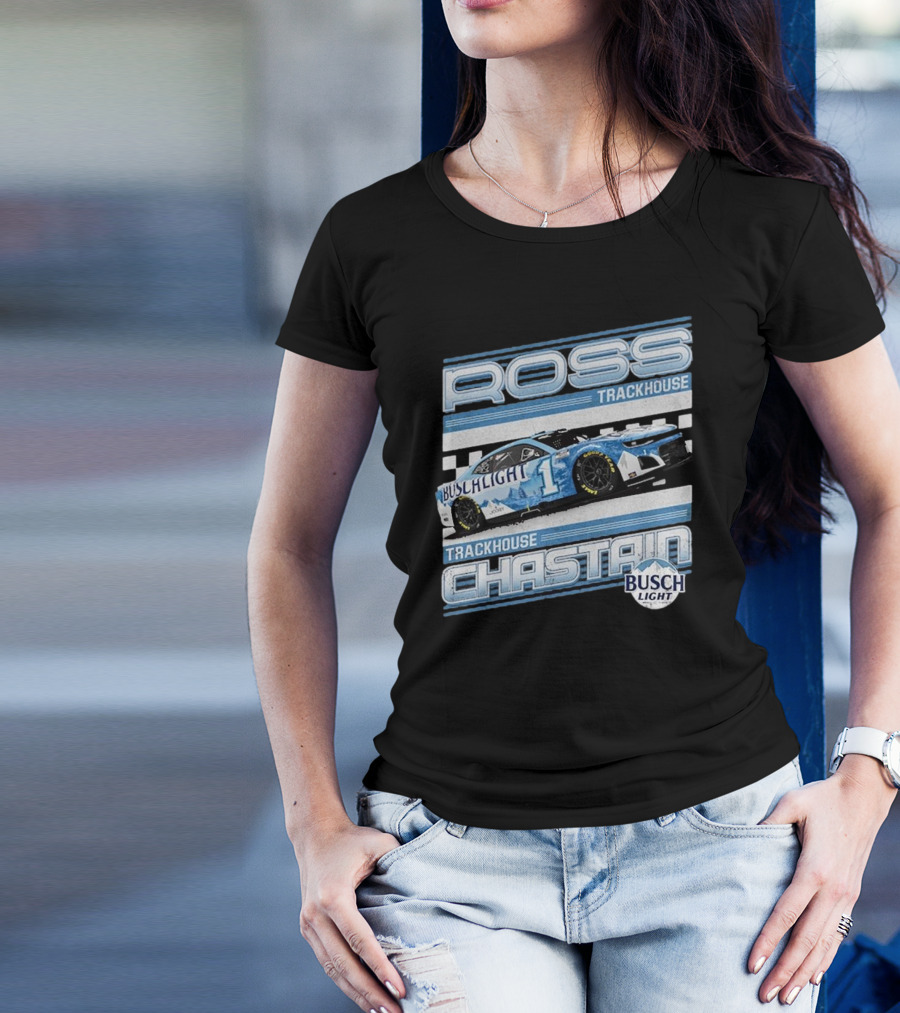 Ross Chastain Trackhouse Busch Light Racing Car 2025 T-Shirt