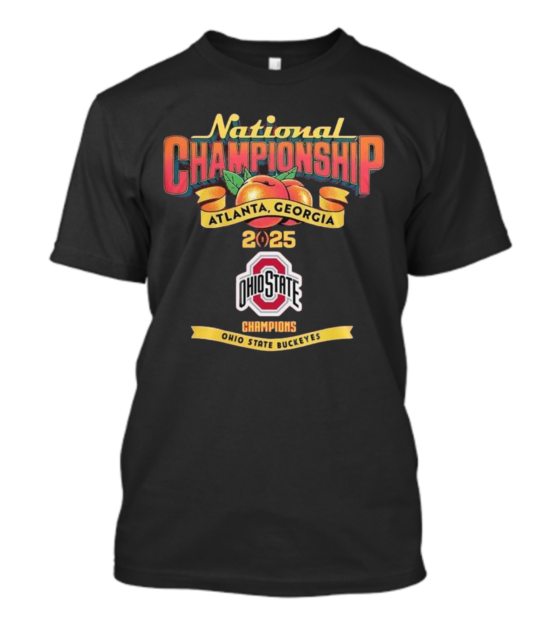 National Championship Atlanta Georgia 2025 Ohio State Champions Buckeyes T-Shirt