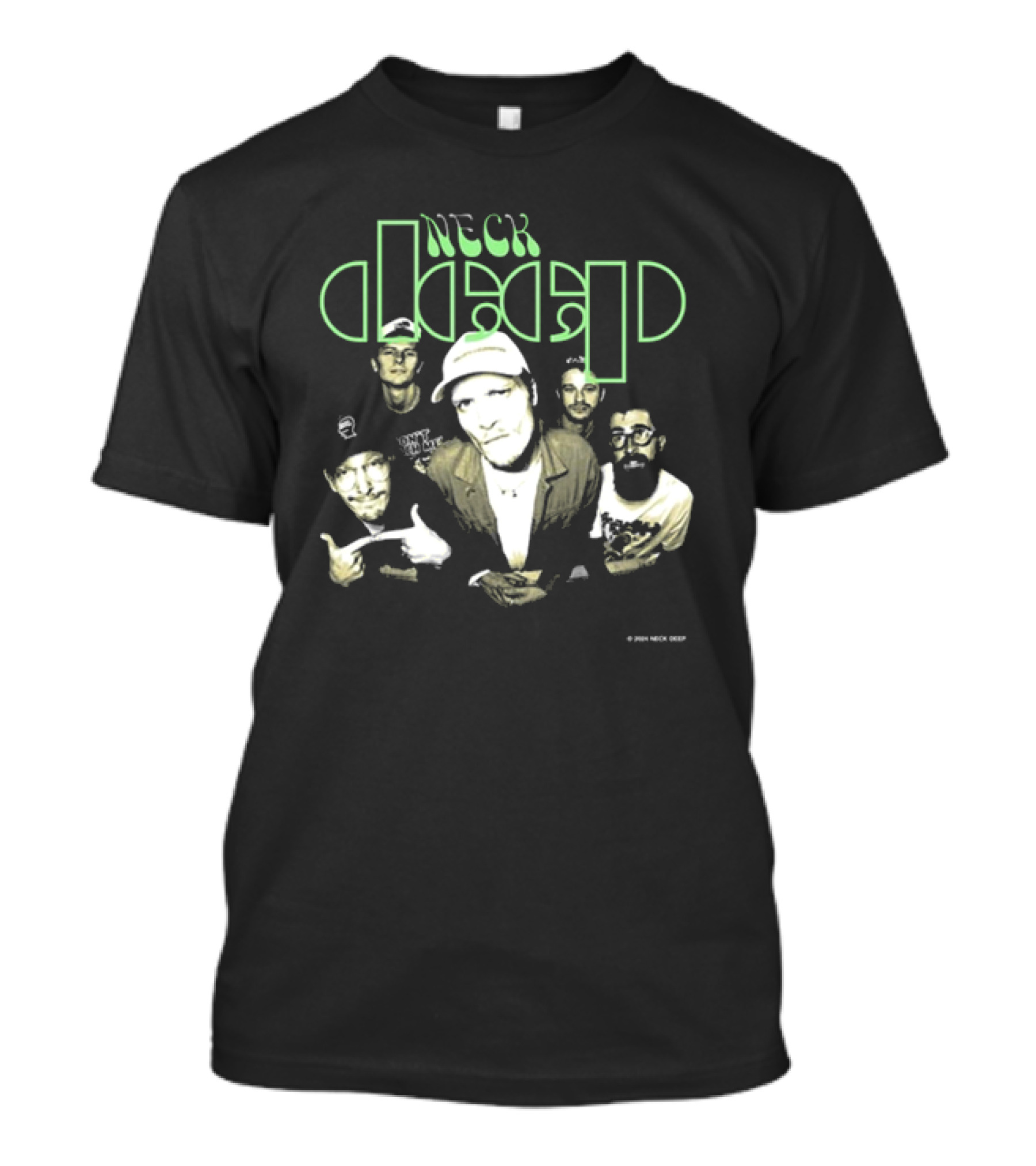 Neck Deep Band Perception Album Cover Group Photo T-Shirt