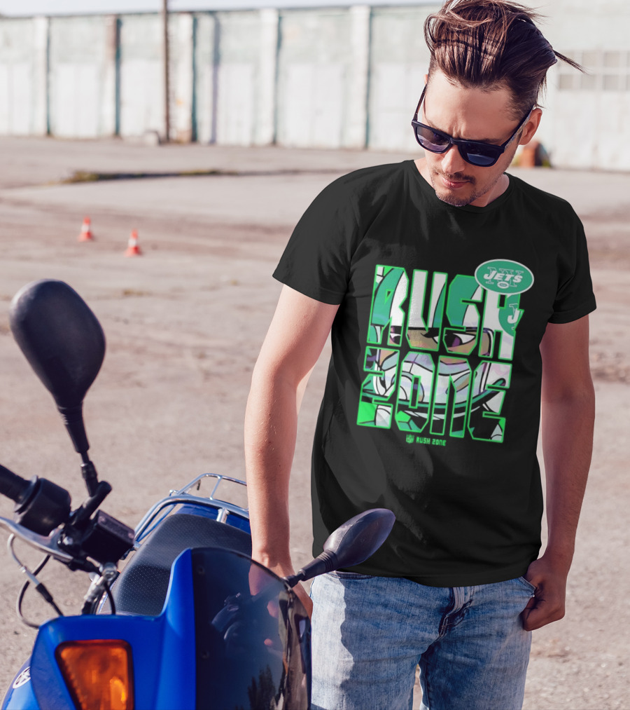 New York Jets NFL Rush Zone Cartoon Football Jets T-Shirt
