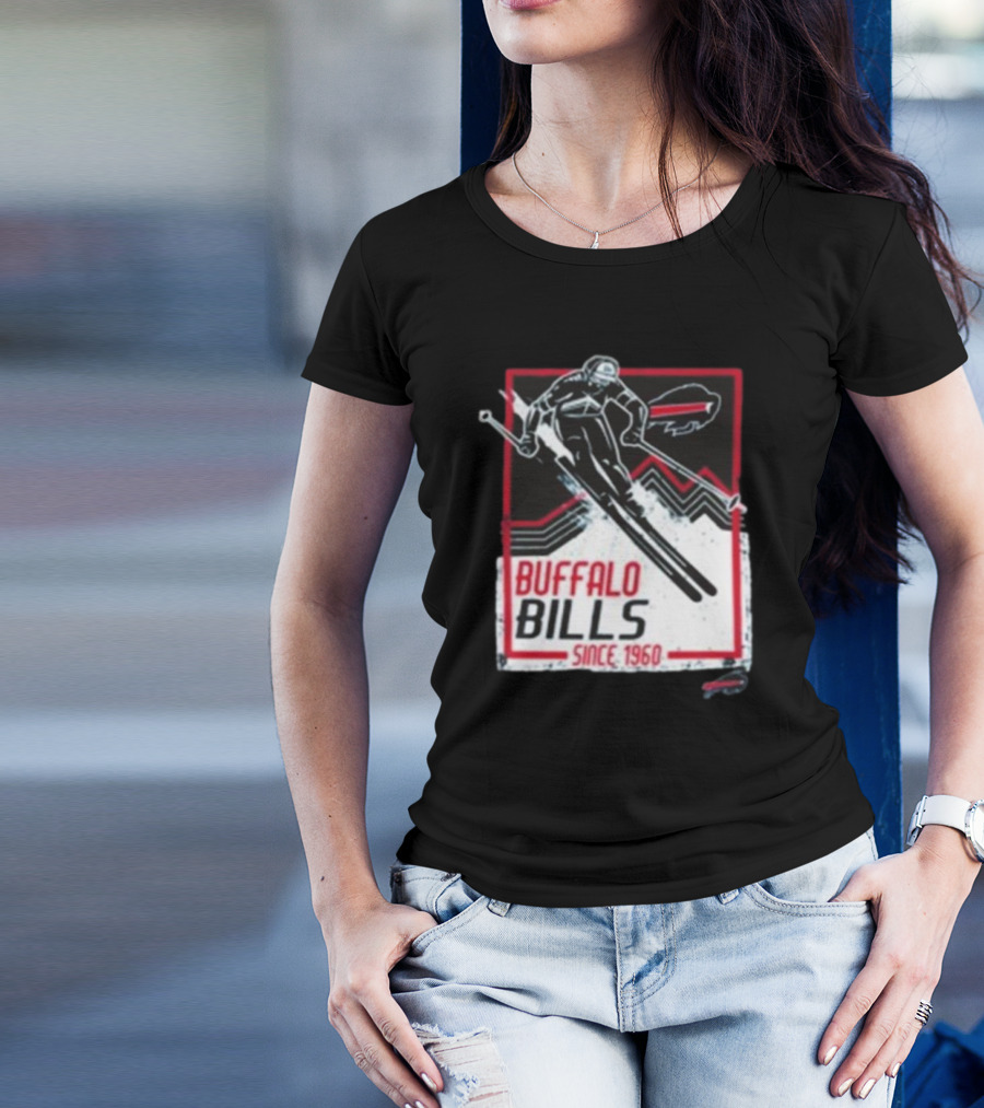 Buffalo Bills Alpine Skiing Since 1960 Retro Sports Graphic T-Shirt