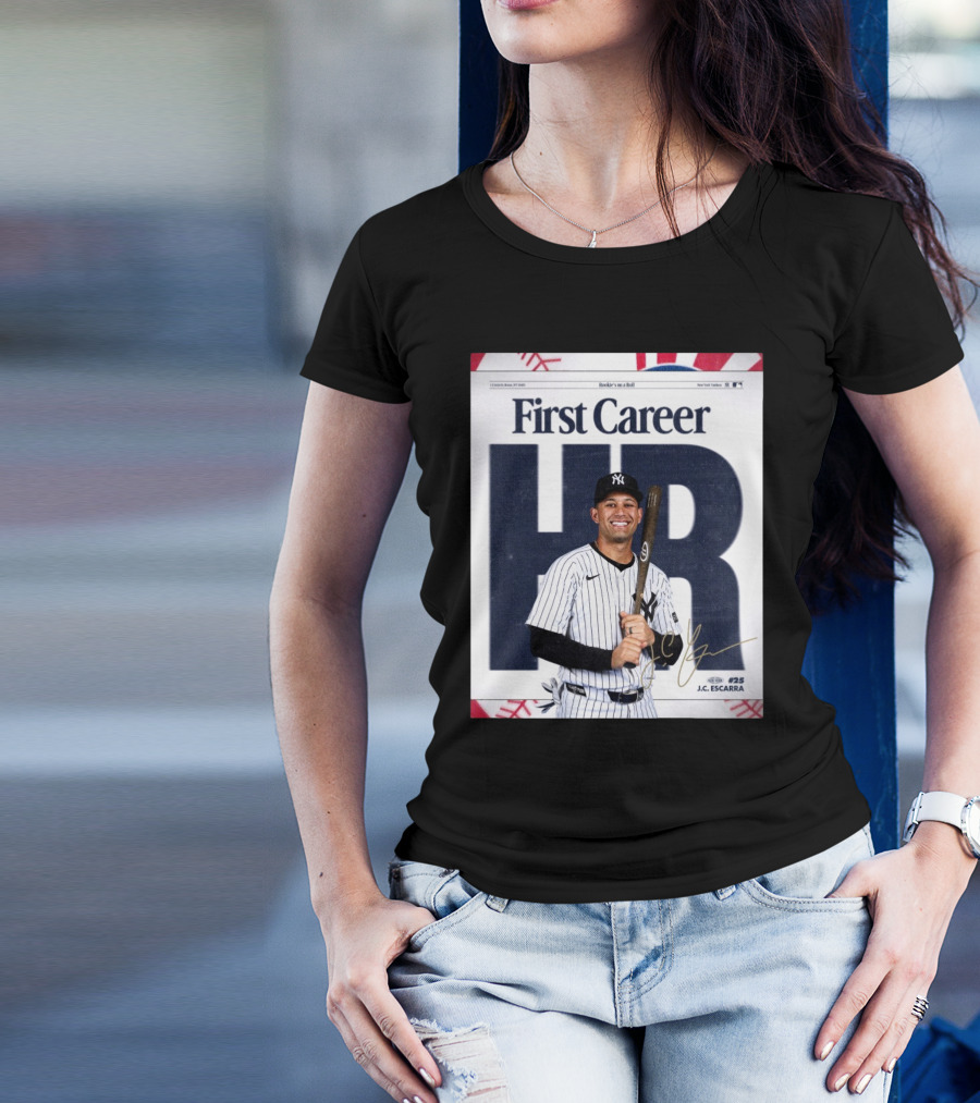 New York Yankees J.C. Escarra First Career HR Rookie’s On A Roll Signature T-Shirt