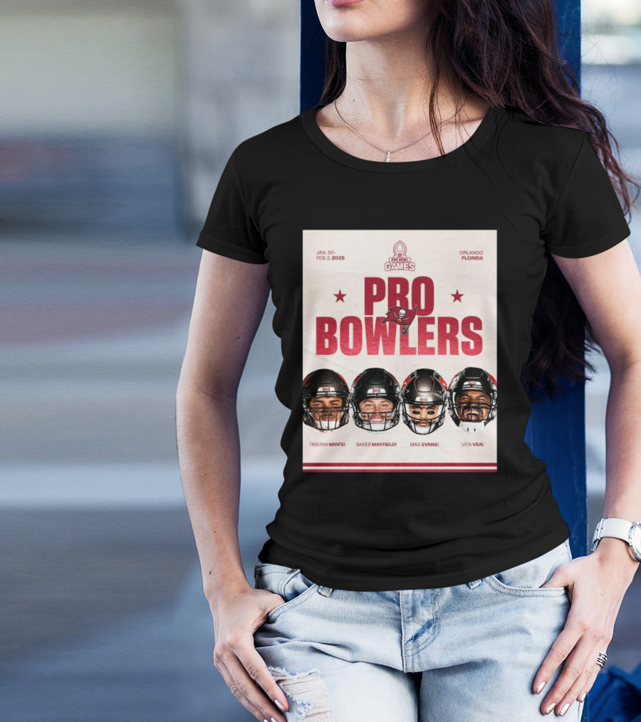 NFL Pro Bowl Games Tampa Bay Buccaneers Tristan Wirfs Baker Mayfield Mike Evans Vita Vea January 30-February 2 2025 Orlando Florida T-Shirt