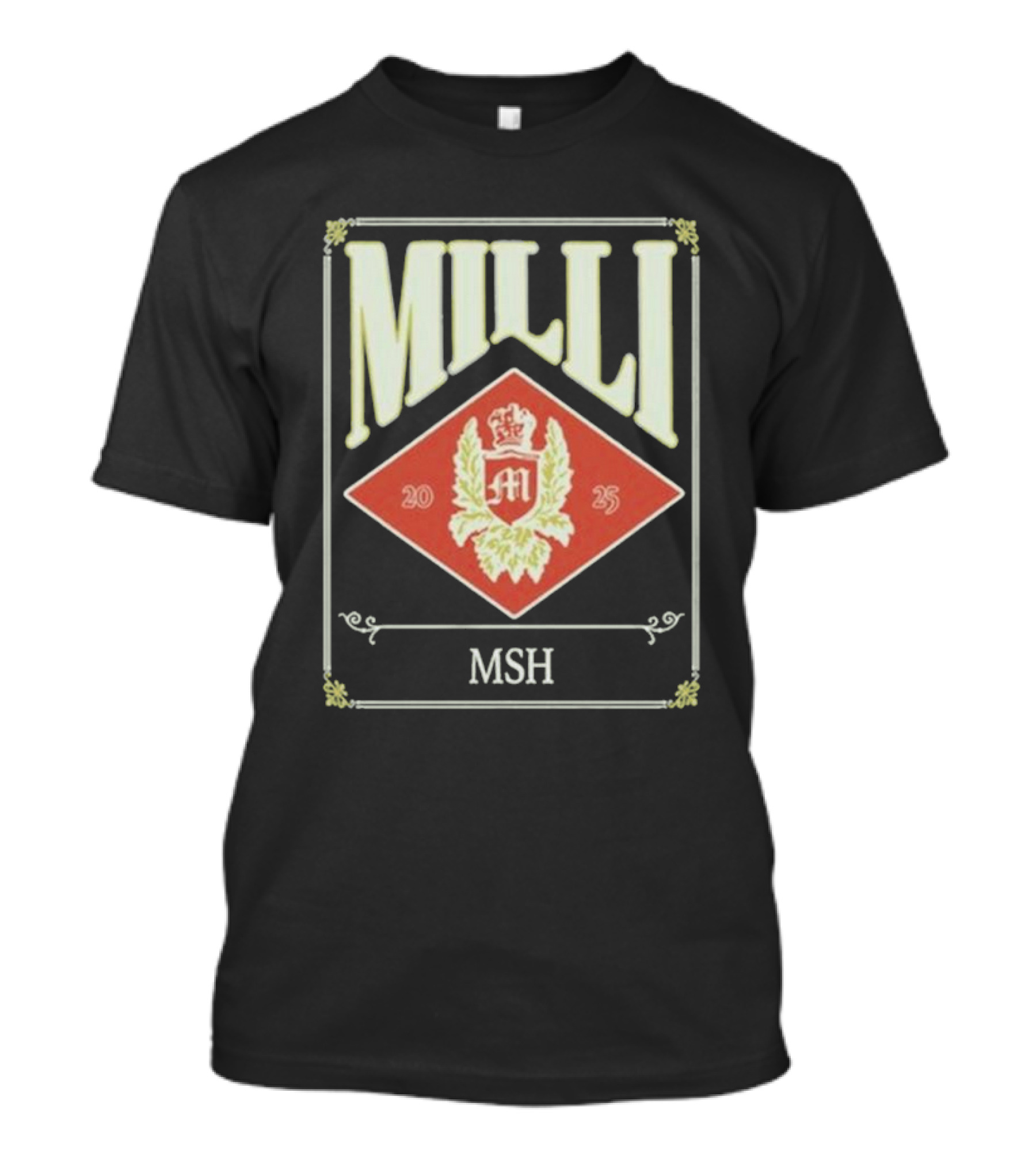 Milli MSH 2025 Emblem Red Diamond Crest T-Shirt