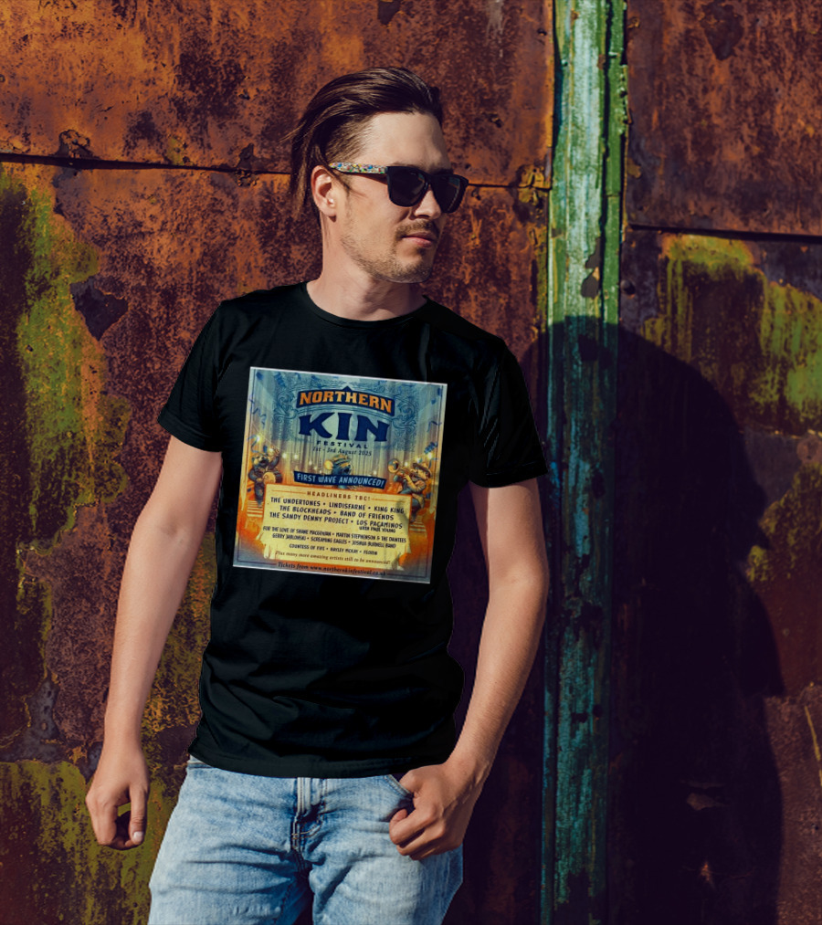 Northern Kin Festival First Wave Announced The Undertones Lindisfarne August 2025 T-Shirt
