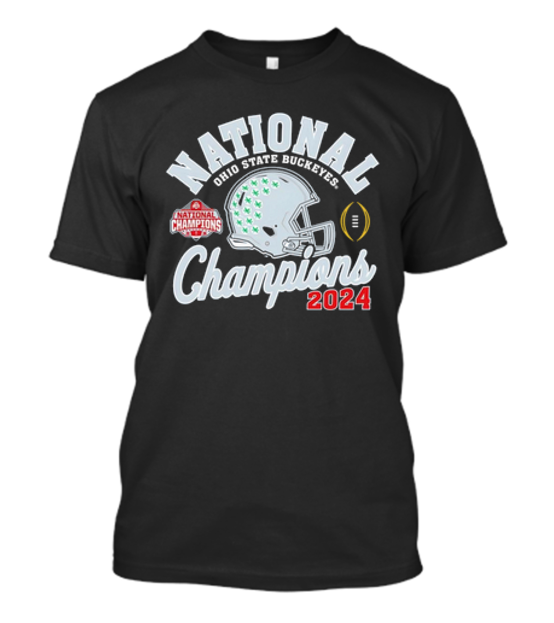 Ohio State Buckeyes National Champions 2024 Helmet Football Playoff T-Shirt