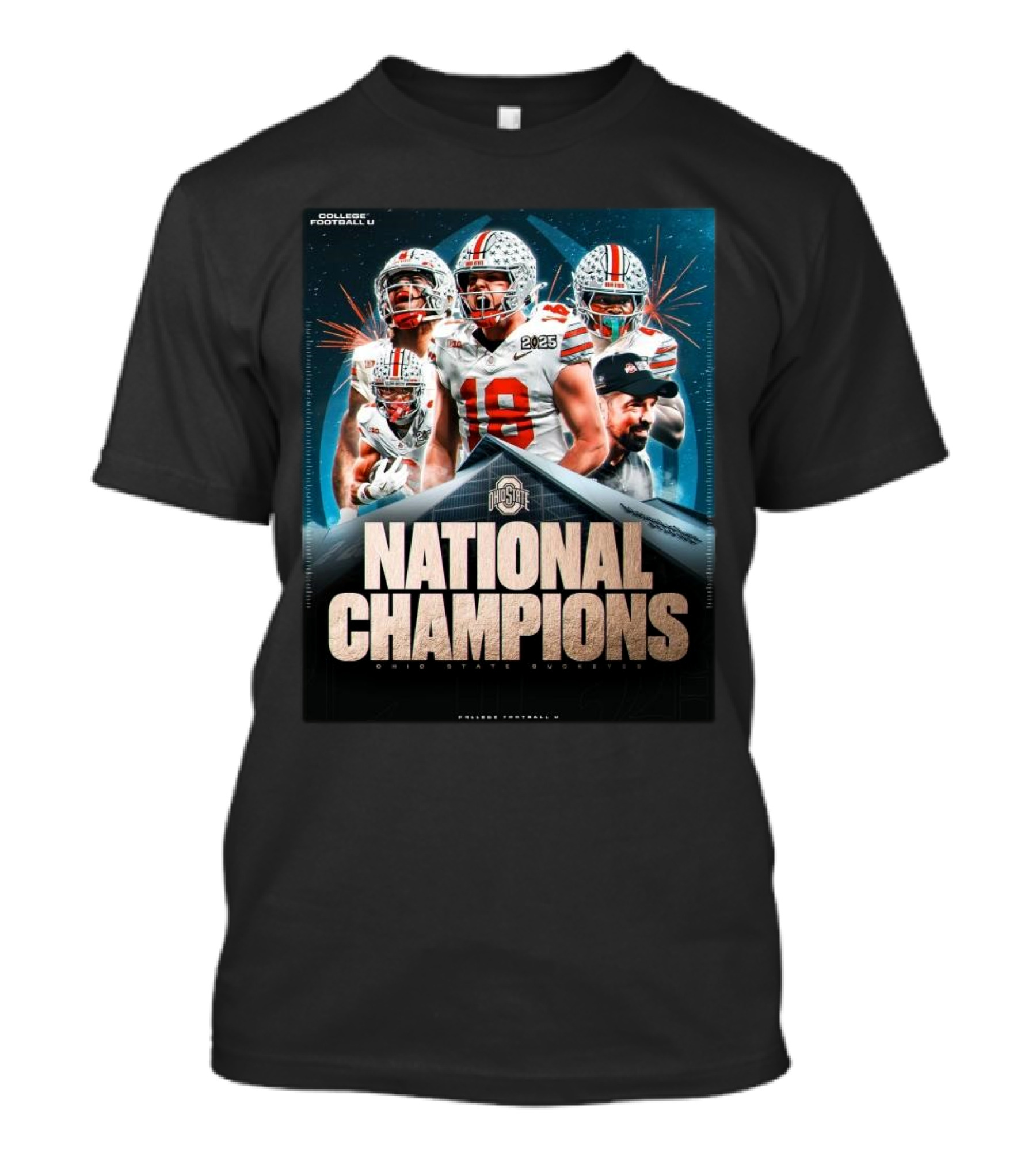 Ohio State Buckeyes 2025 National Champions College Football U T-Shirt