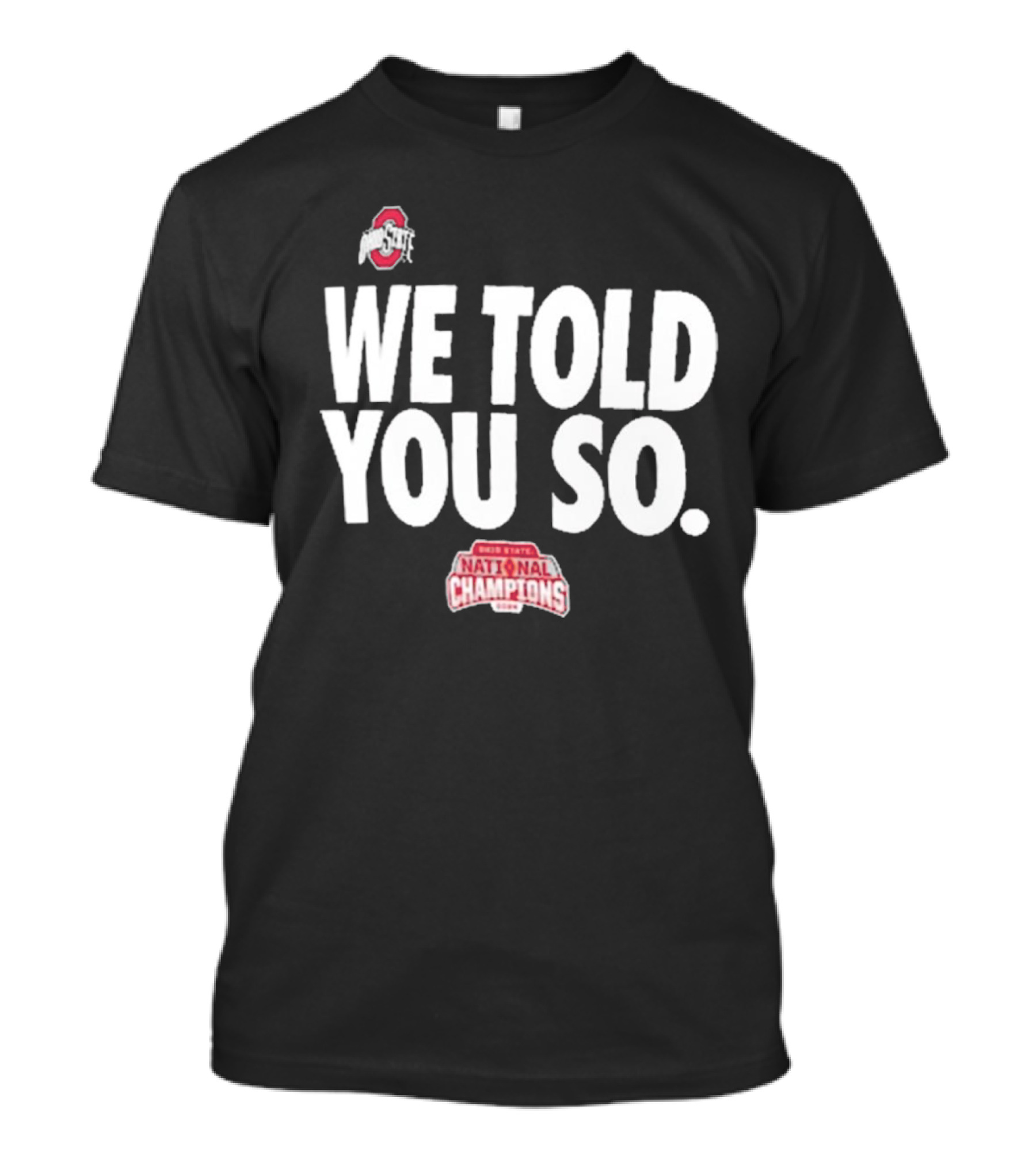 Ohio State Buckeyes We Told You So National Champions 2024 T-Shirt
