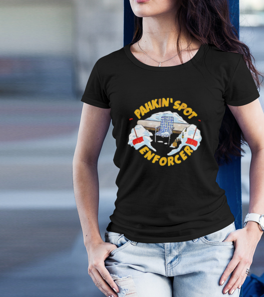 Pahkin’ Spot Enforcer Hockey Ice Rink Shovels T-Shirt