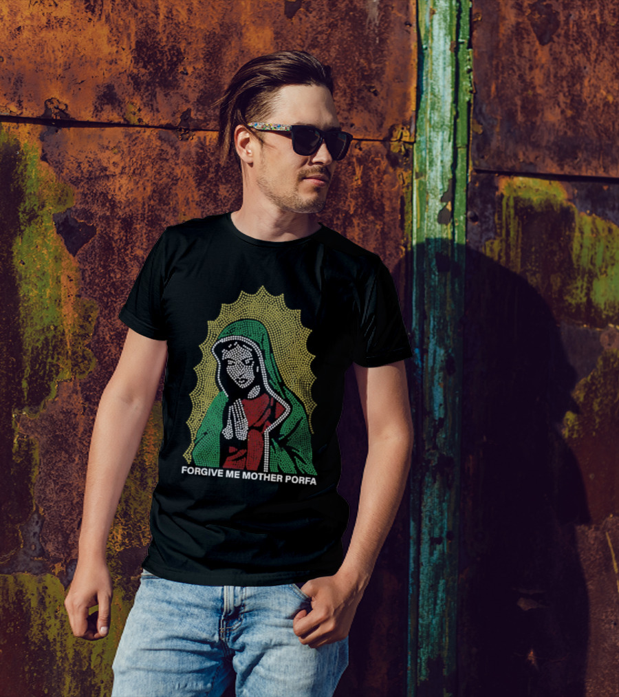FORGIVE ME MOTHER PORFA RHINESTONE T-Shirt