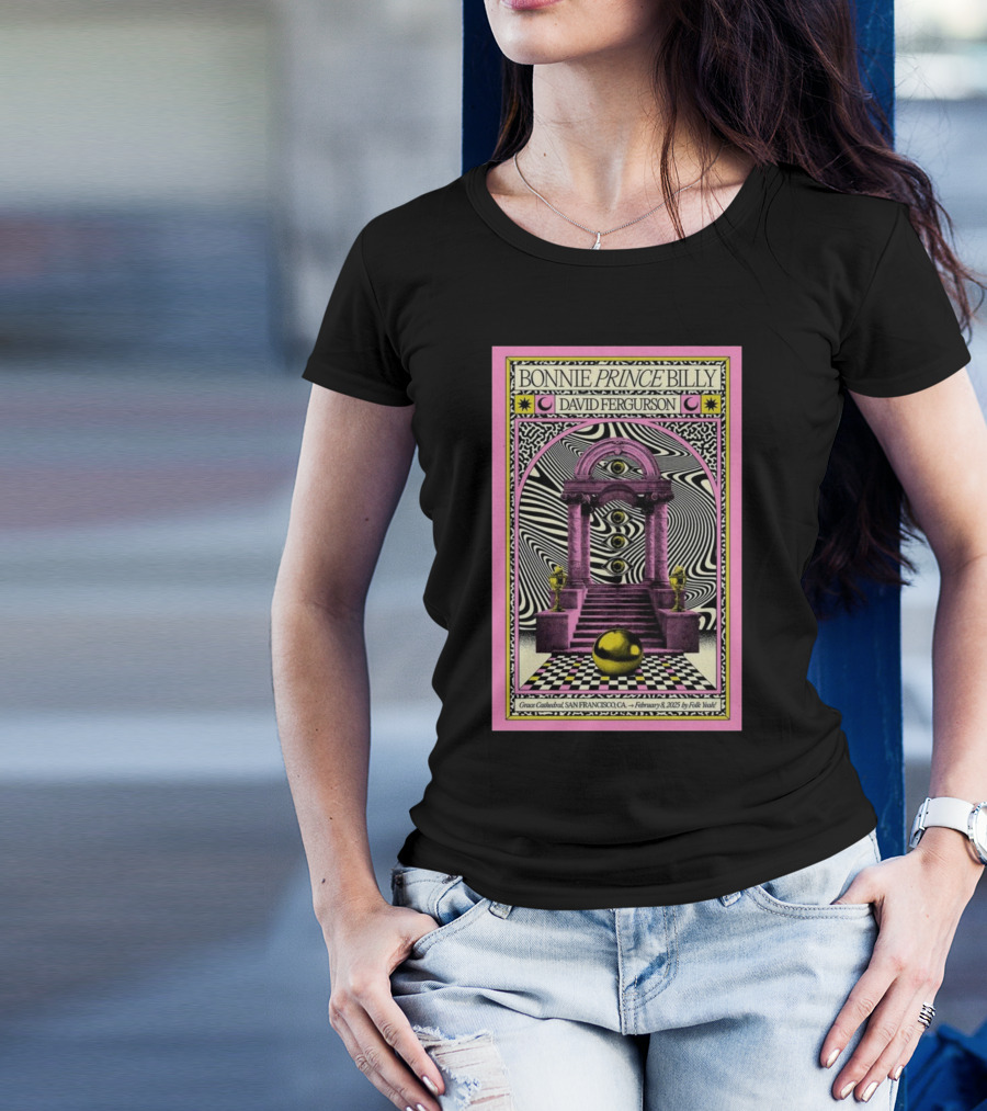 Bonnie Prince Billy David Ferguson Grace Cathedral San Francisco February 8 2025 T-Shirt