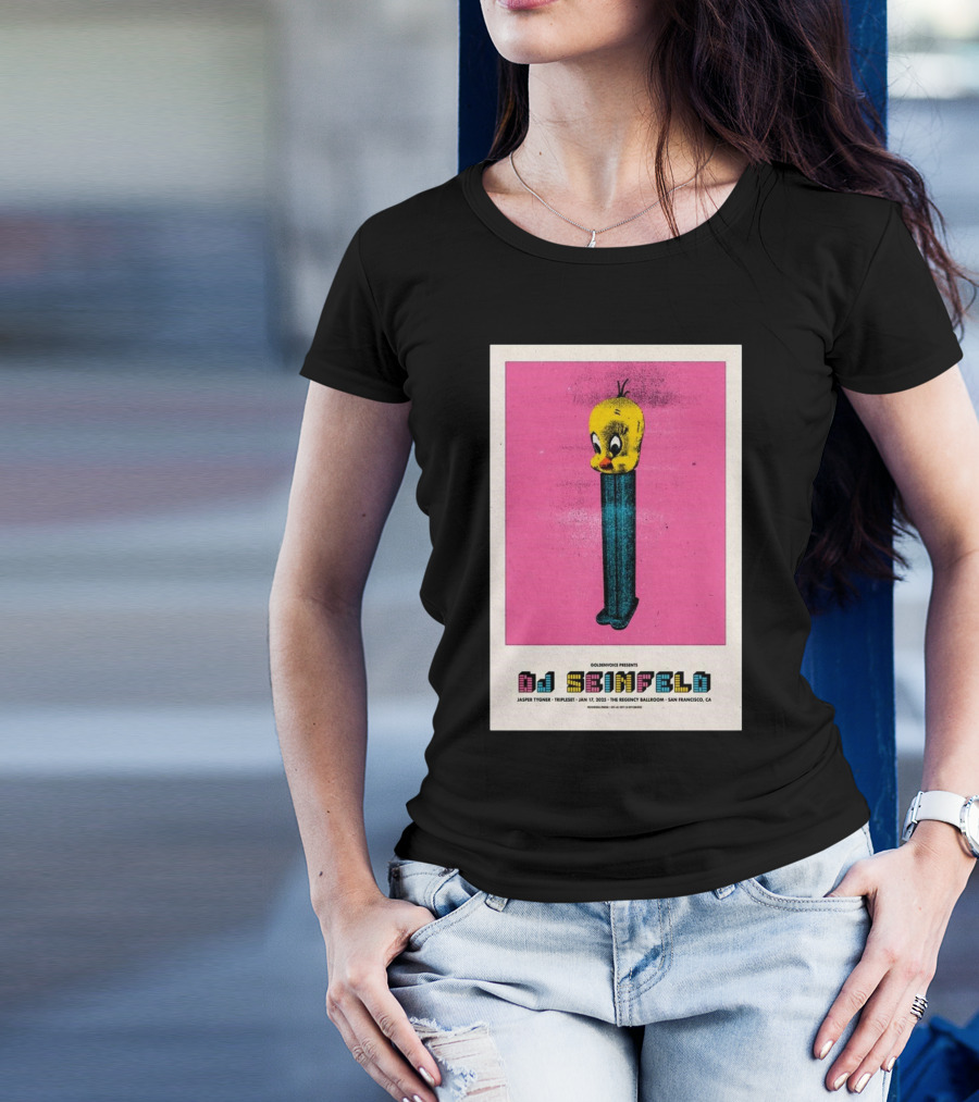 Goldenvoice Presents DJ Seinfeld Regency Ballroom San Francisco January 17 2025 Jasper Tygner Tripleset Pez Dispenser Graphic T-Shirt