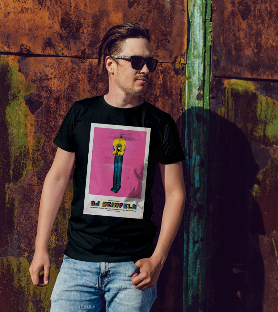 Goldenvoice Presents DJ Seinfeld Regency Ballroom San Francisco January 17 2025 Jasper Tygner Tripleset Pez Dispenser Graphic T-Shirt