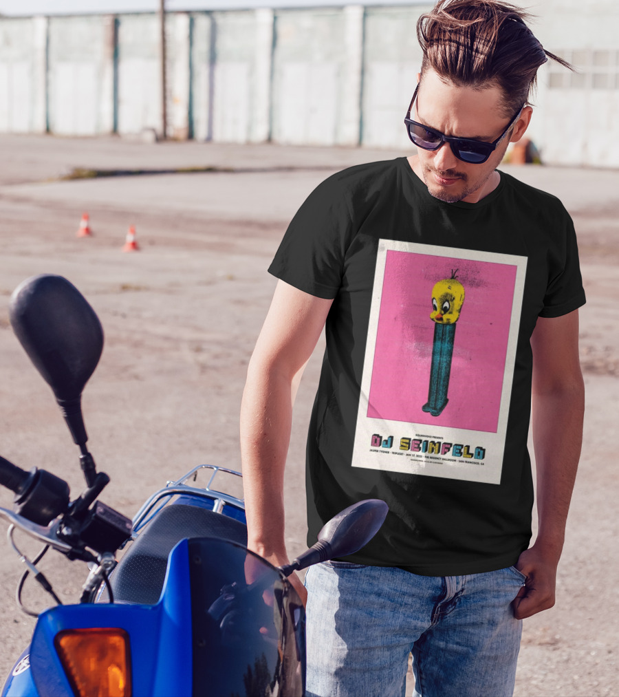 Goldenvoice Presents DJ Seinfeld Regency Ballroom San Francisco January 17 2025 Jasper Tygner Tripleset Pez Dispenser Graphic T-Shirt