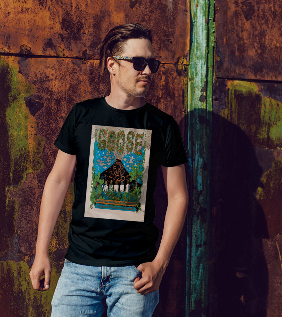 Goose Summer Tour 2025 Fiddler’s Green Amphitheatre Madison Square Garden Psychedelic T-Shirt