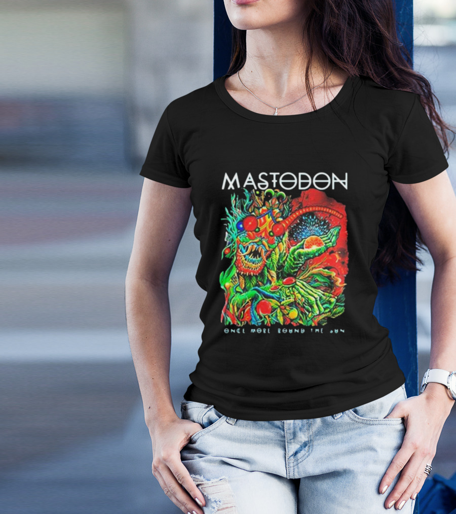 Mastodon Once More Round The Sun Psychedelic Artwork T-Shirt