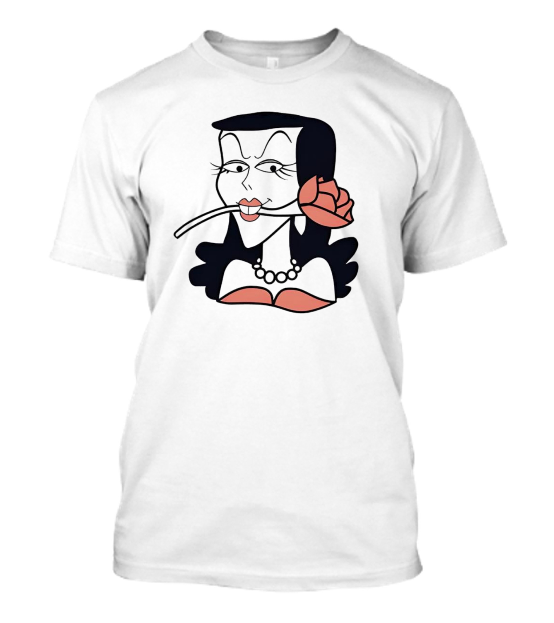 Natasha Fatale With Rose Iconic T-Shirt