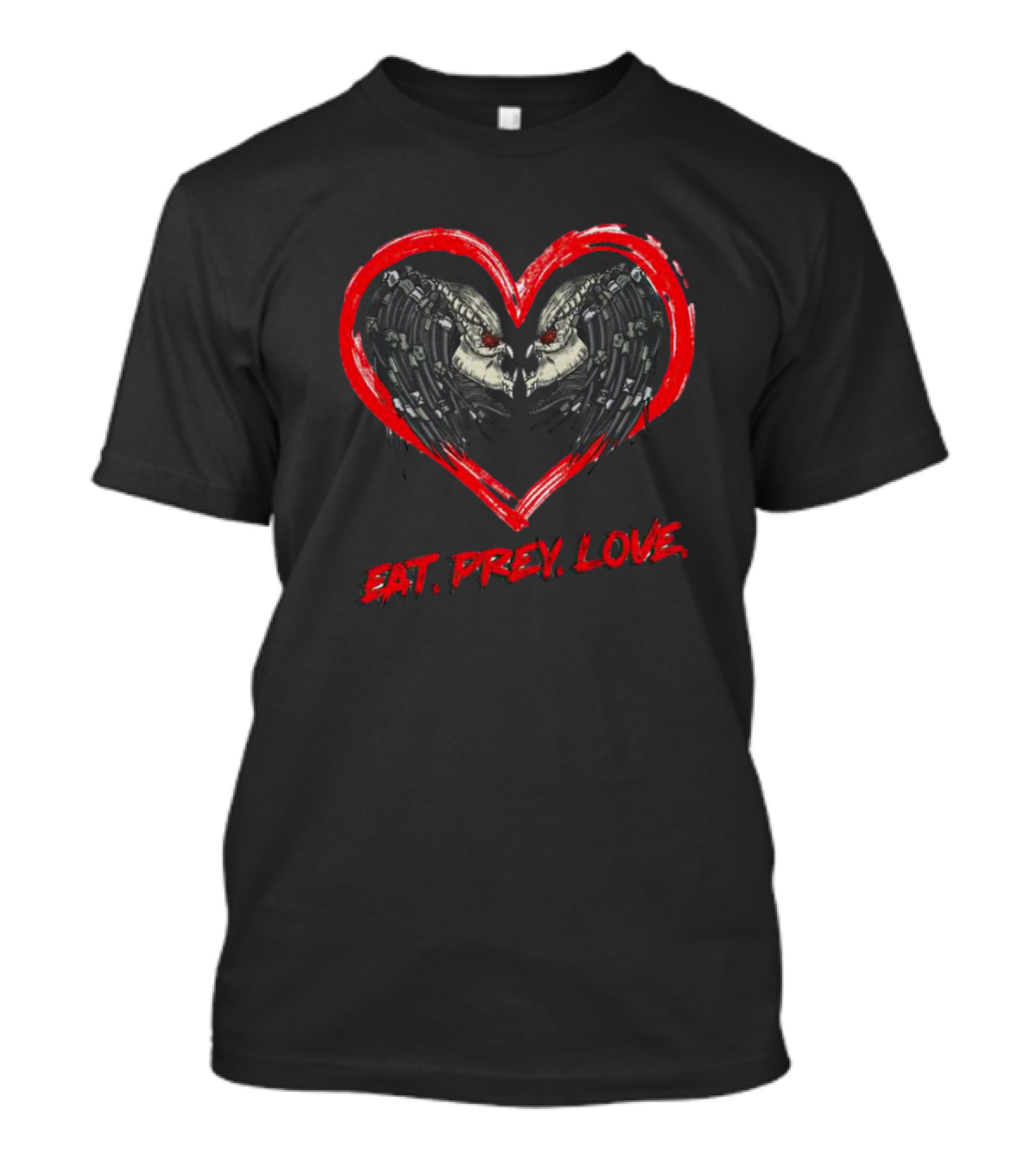 Eat Prey Love Heart Predator Owl T-Shirt