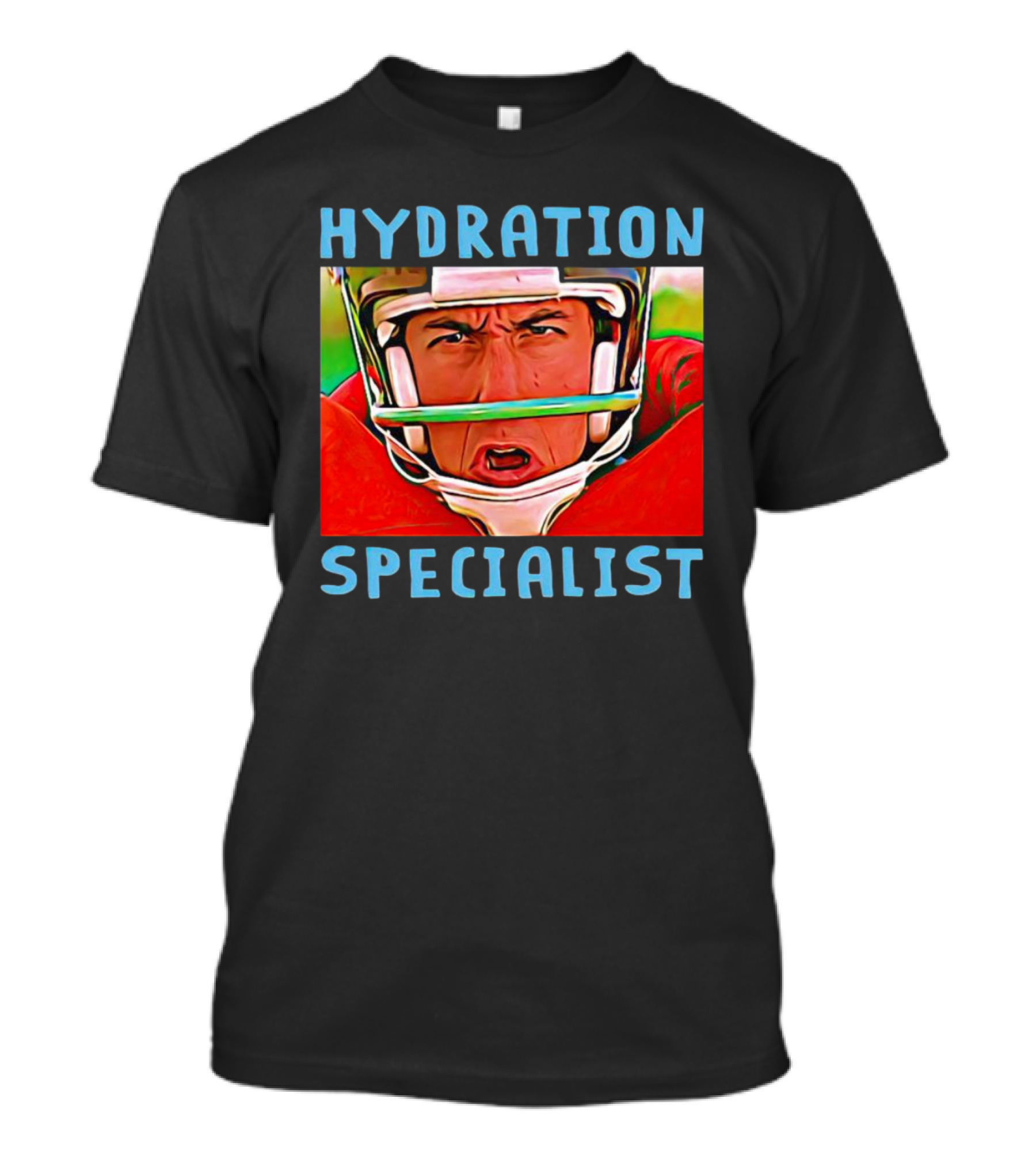 Hydration Specialist Football Helmet Player T-Shirt