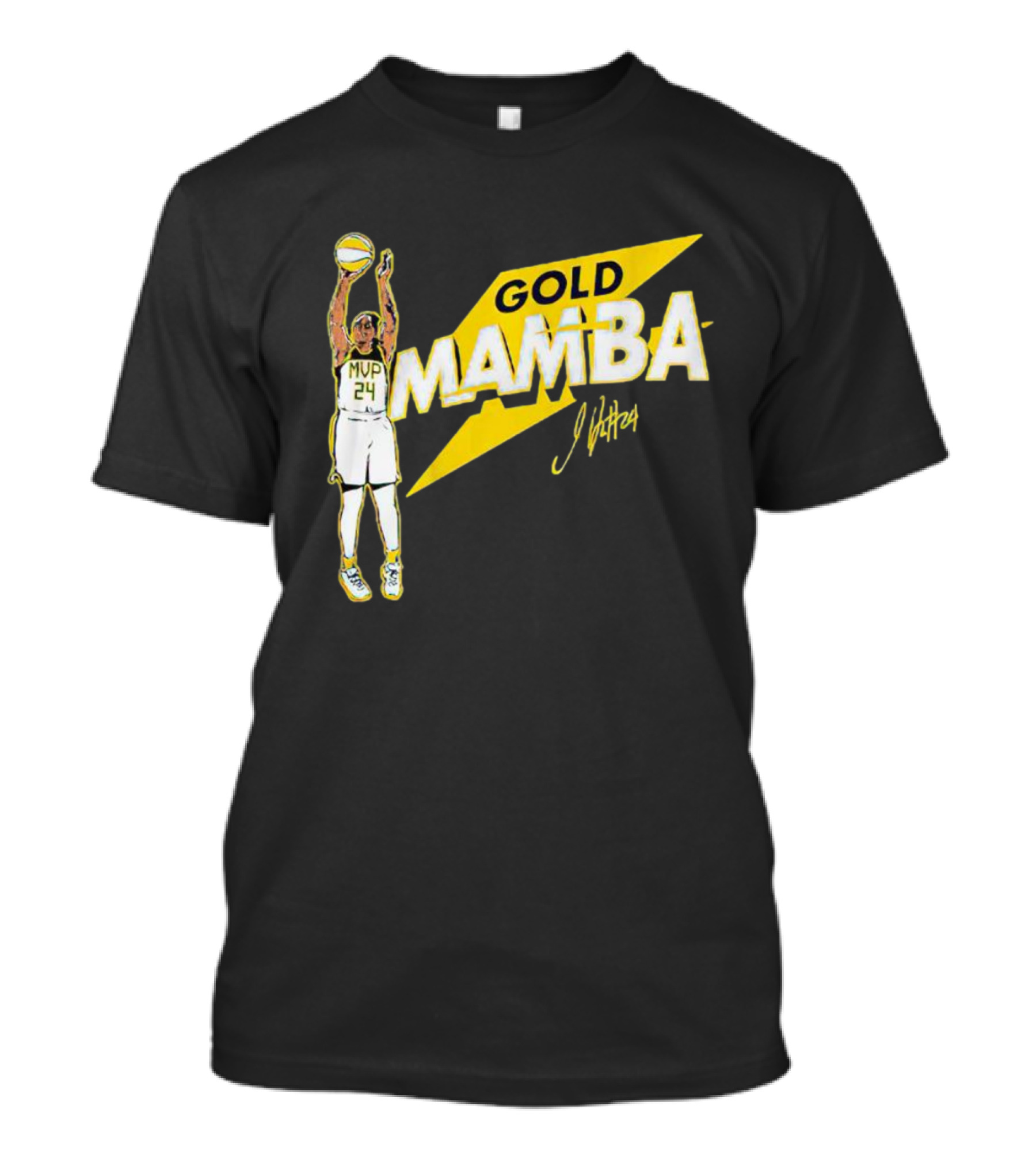 Gold Mamba 24 MVP Jewell Loyd Signature T-Shirt