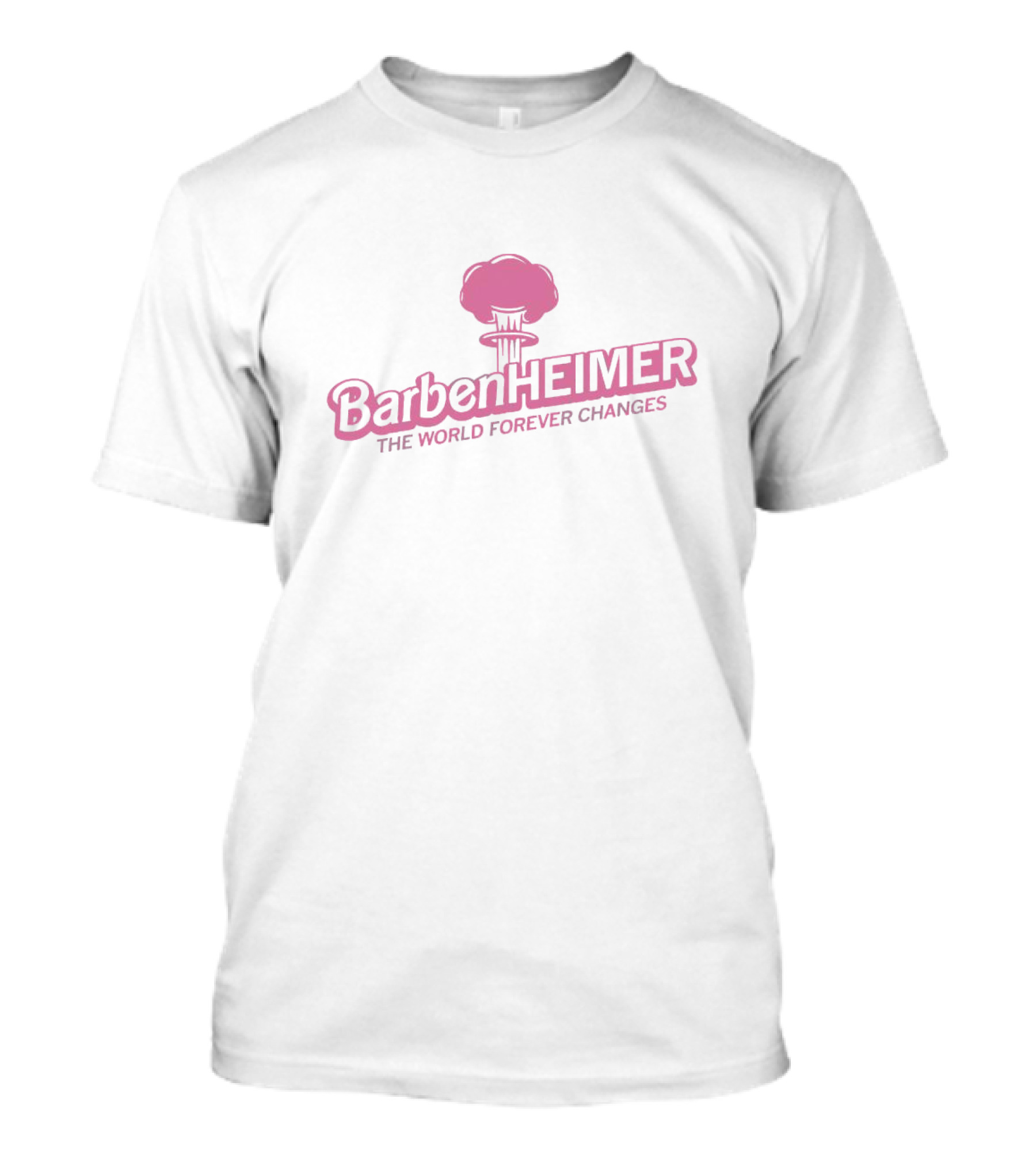BarbenHeimer Pink Cloud Explosion The World Forever Changes T-Shirt