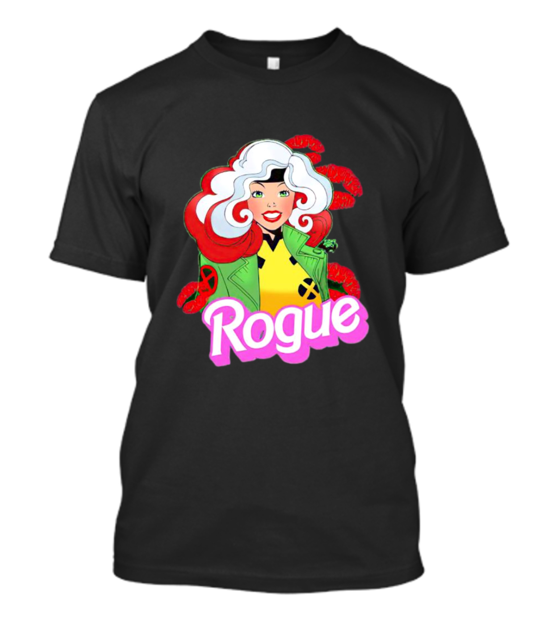 Rogue Barbie Doll X-Men Lips T-Shirt