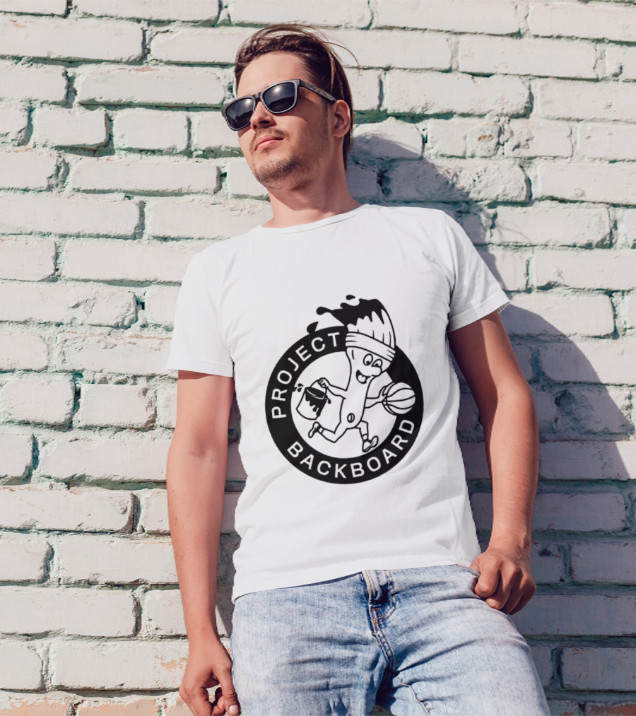 Project Backboard Paint Brush Basketball T-Shirt