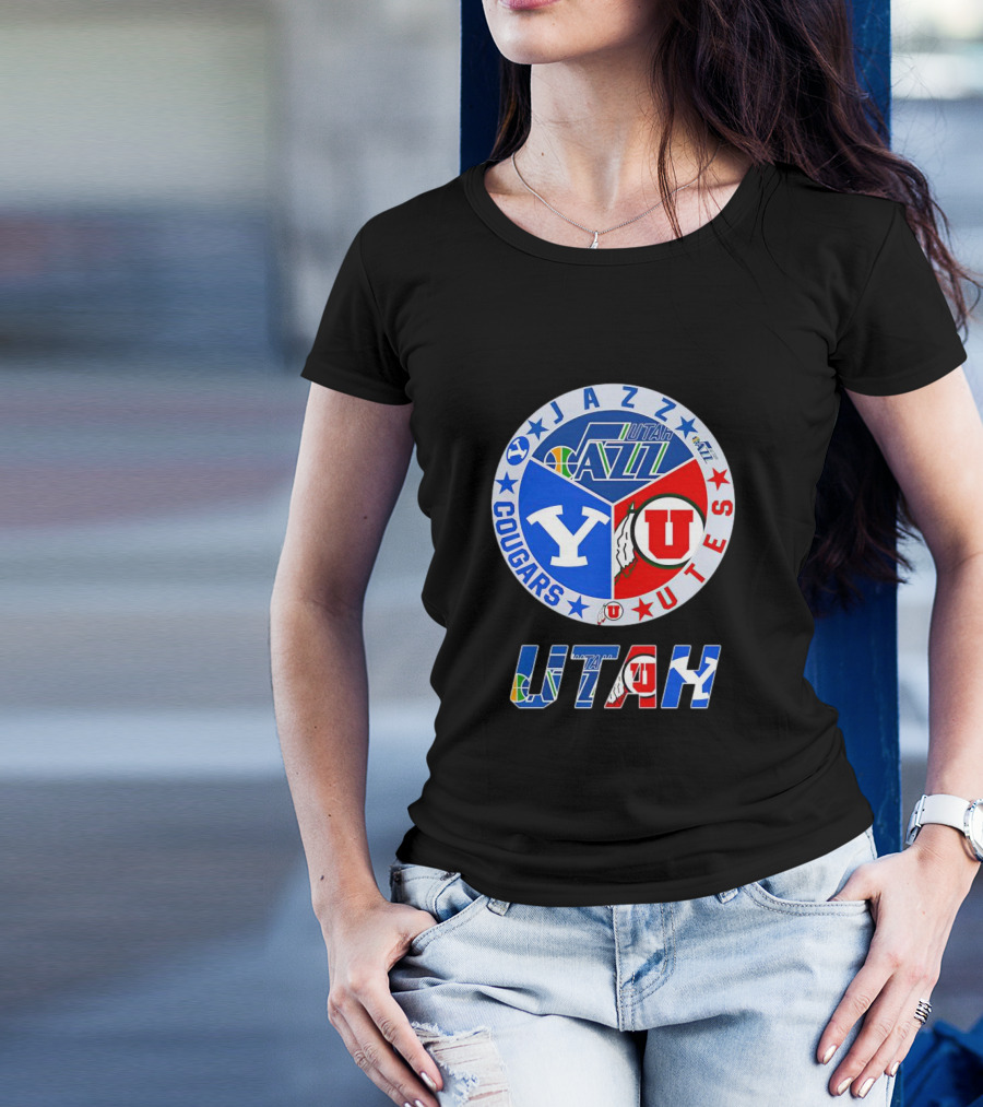 Jazz Cougars Utes Utah Sports Team T-Shirt