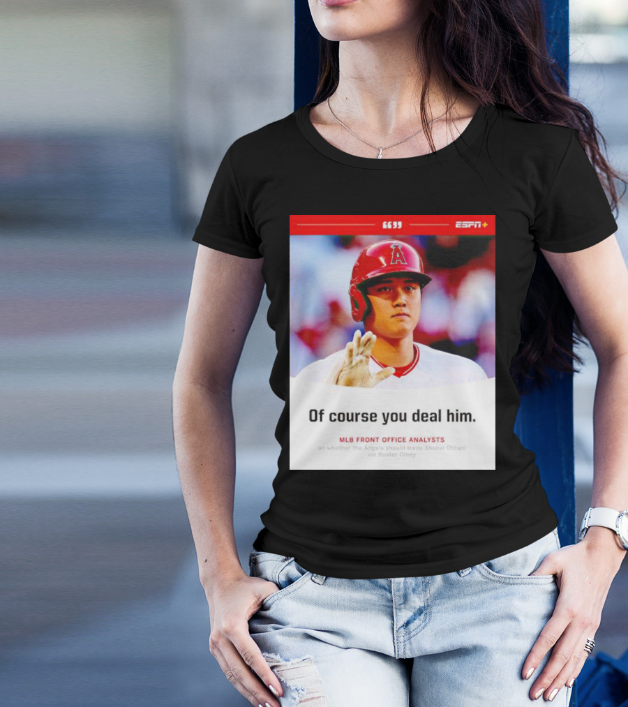 ESPN+ Shohei Ohtani MLB Front Office Analysts Trade Discussion T-Shirt